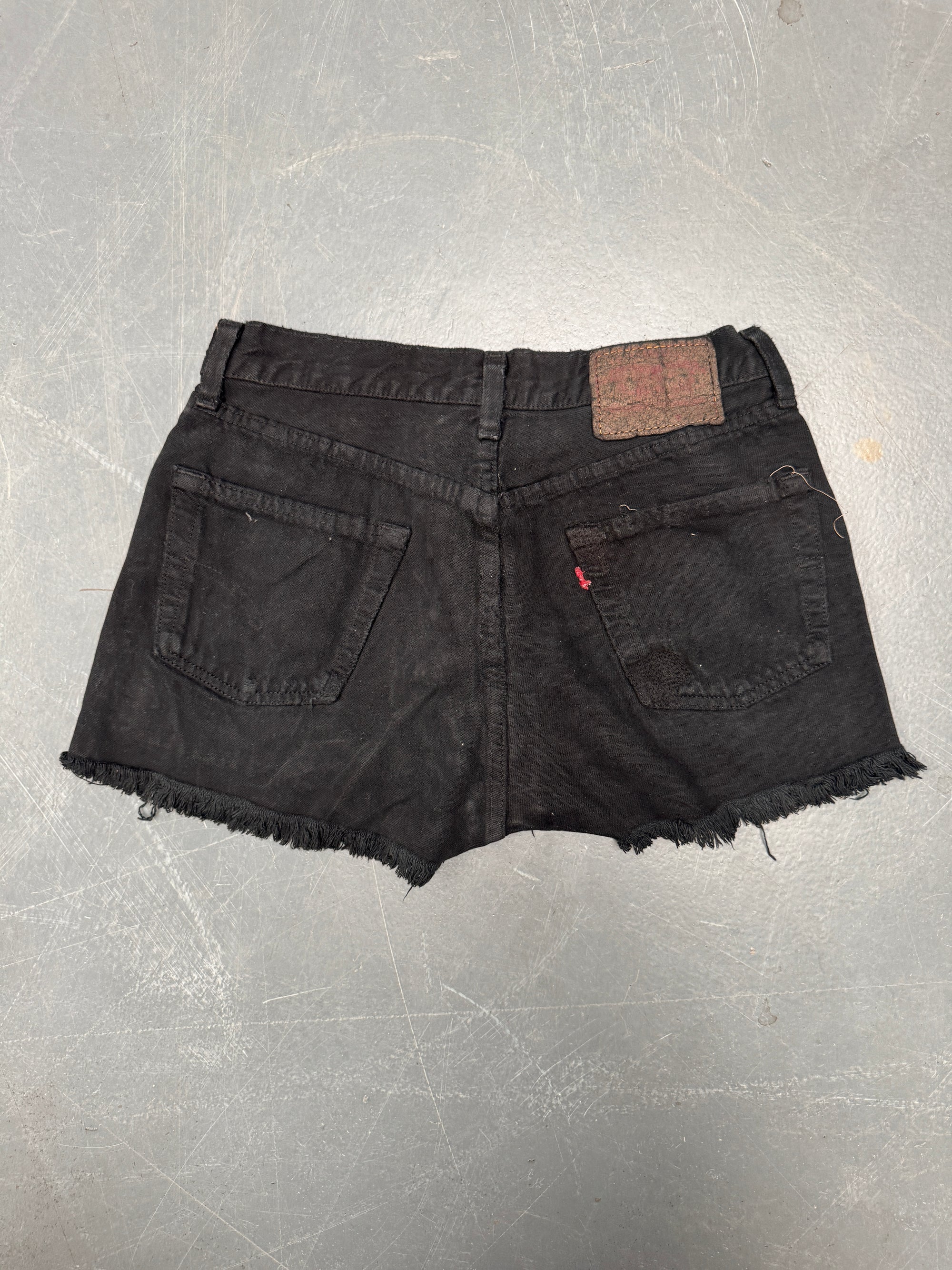 Vintage Ladies Levis Cut Off Denim Shorts - 90s Made - W 27 - SH395