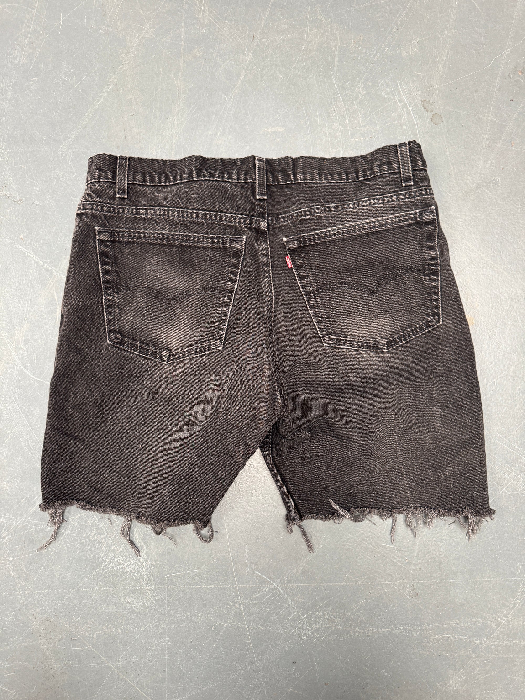 Vintage Ladies Levis Cut Off Denim Shorts - 90s Made - W 36 - SH397