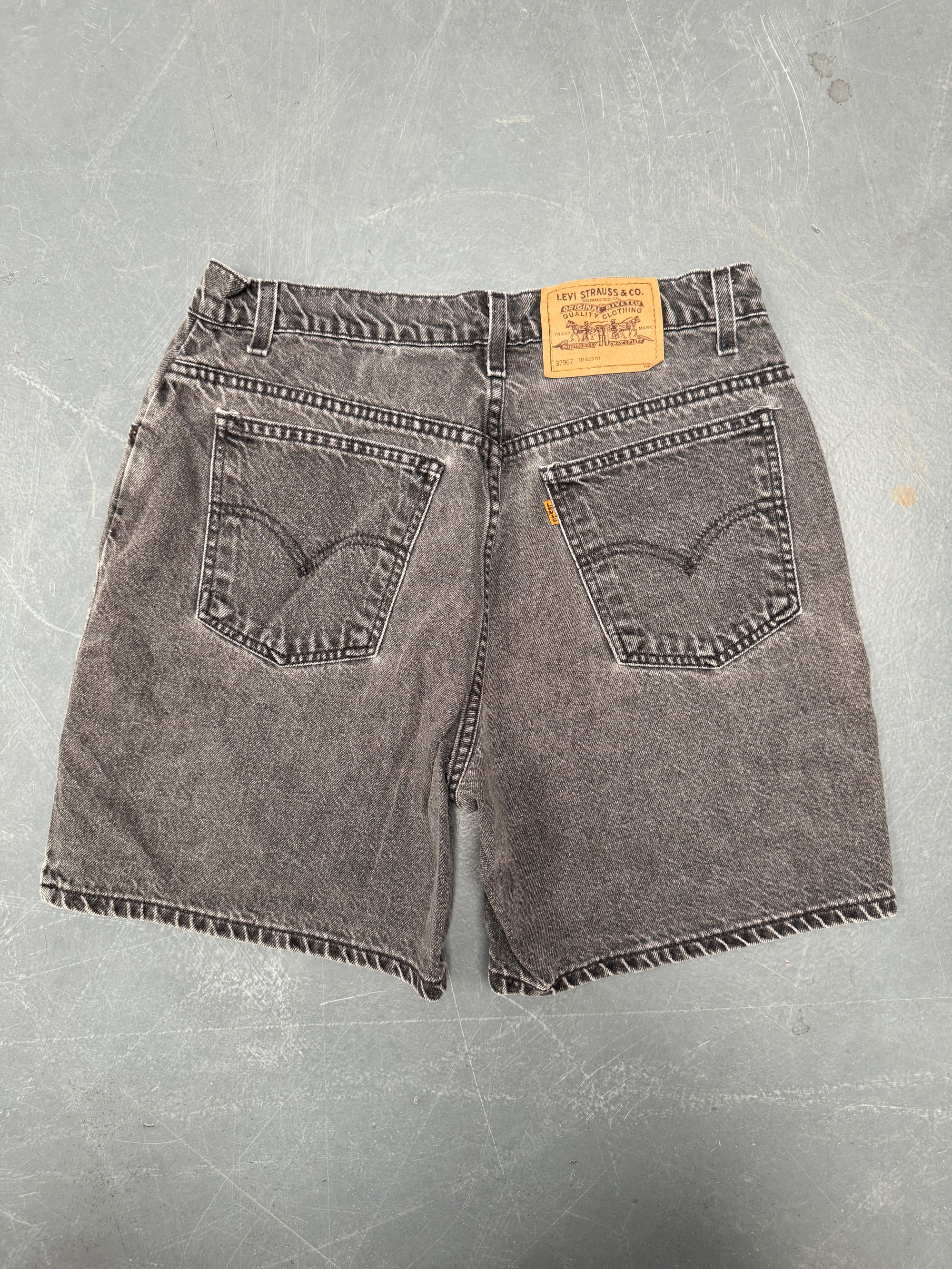 Vintage Ladies Levis Cut Off Denim Shorts - 90s Made - W 30 - SH398