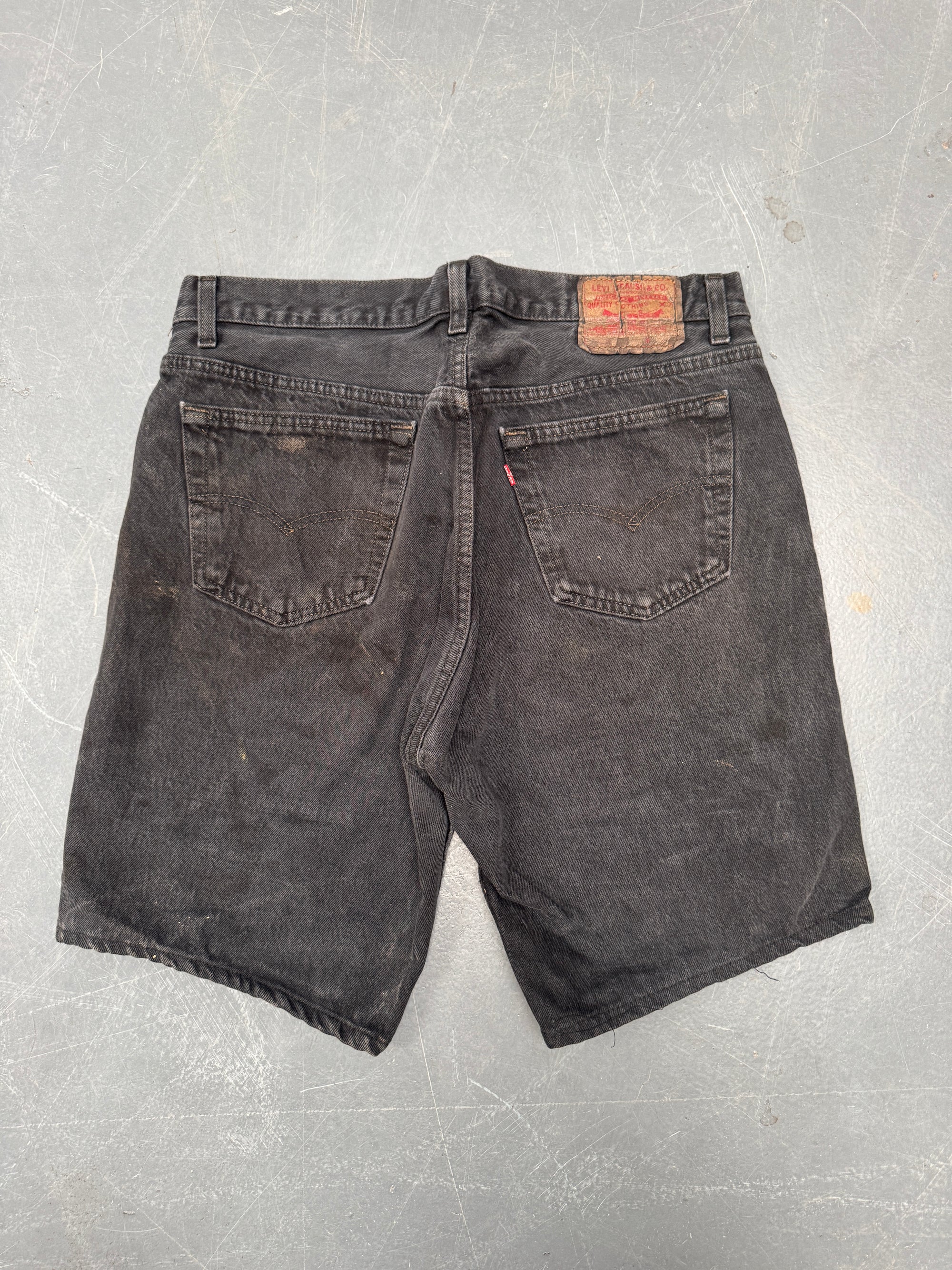 Vintage Ladies Levis Cut Off Denim Shorts - 90s Made - W 33 - SH400