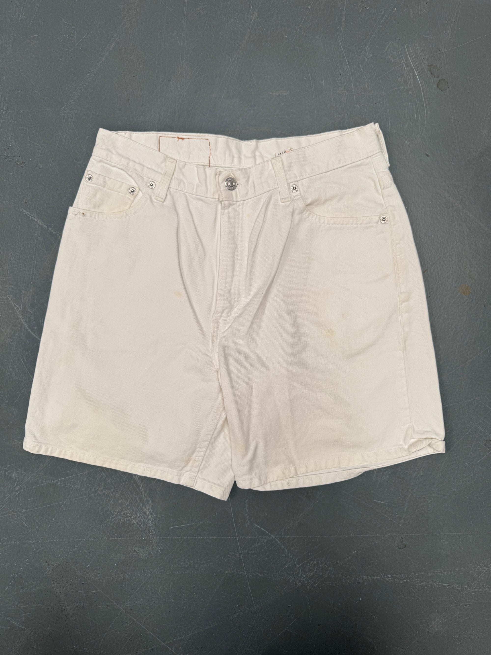 Vintage Ladies Levis Cut Off Denim Shorts - 90s Made - W 30 - SH406