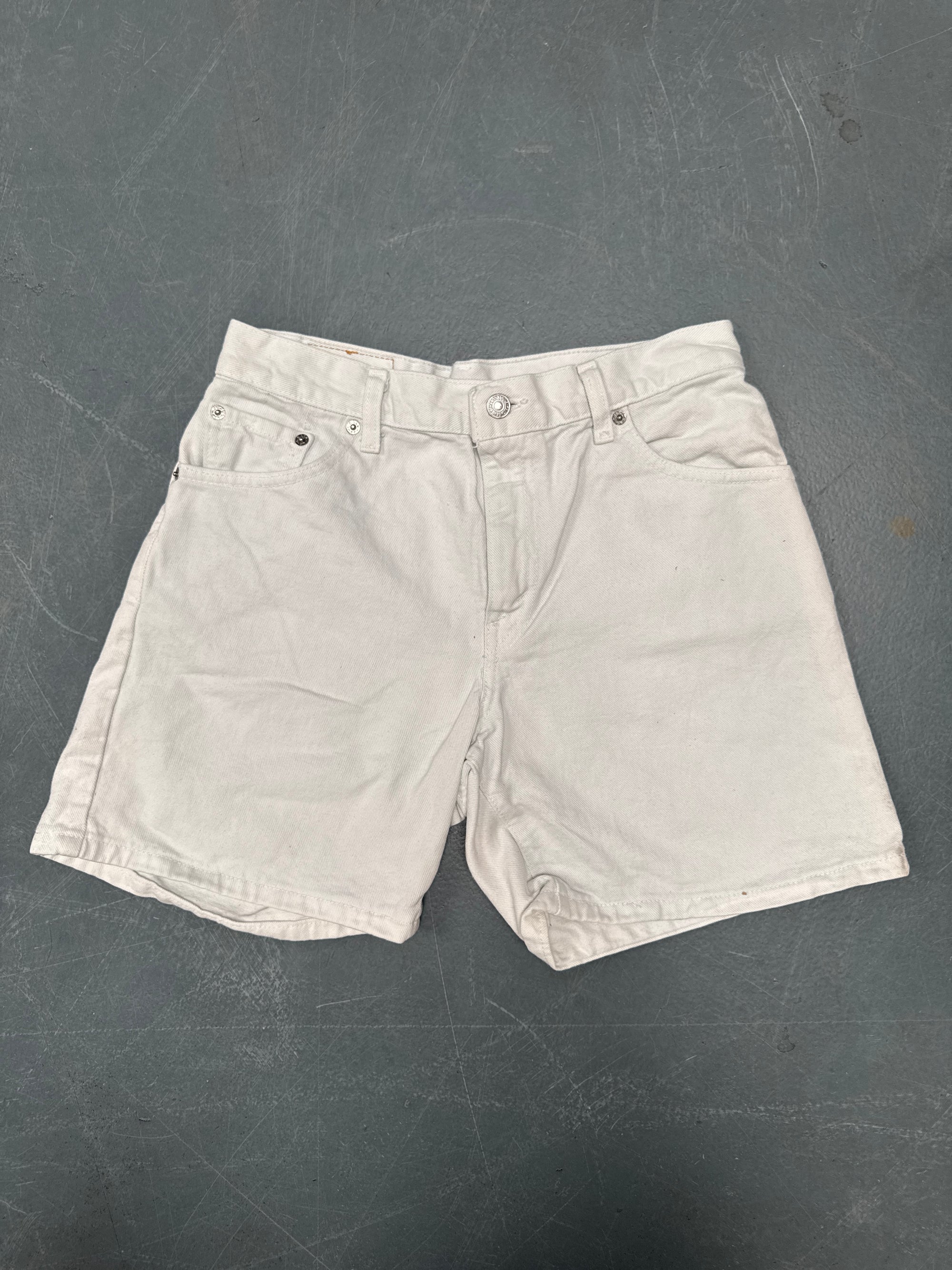 Vintage Ladies Levis Cut Off Denim Shorts - 90s Made - W 28 - SH414