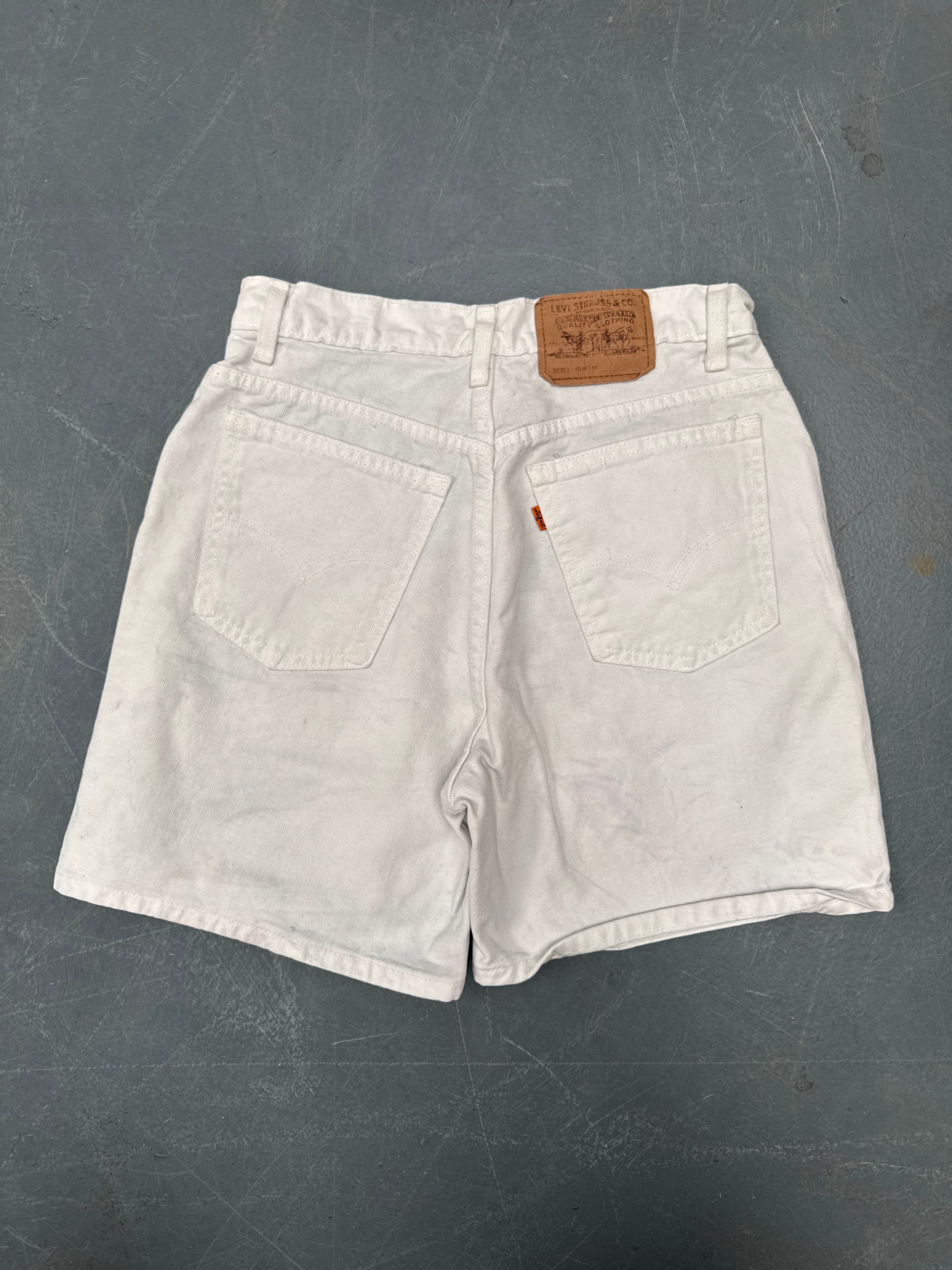Vintage Ladies Levis Cut Off Denim Shorts - 90s Made - W 28 - SH418