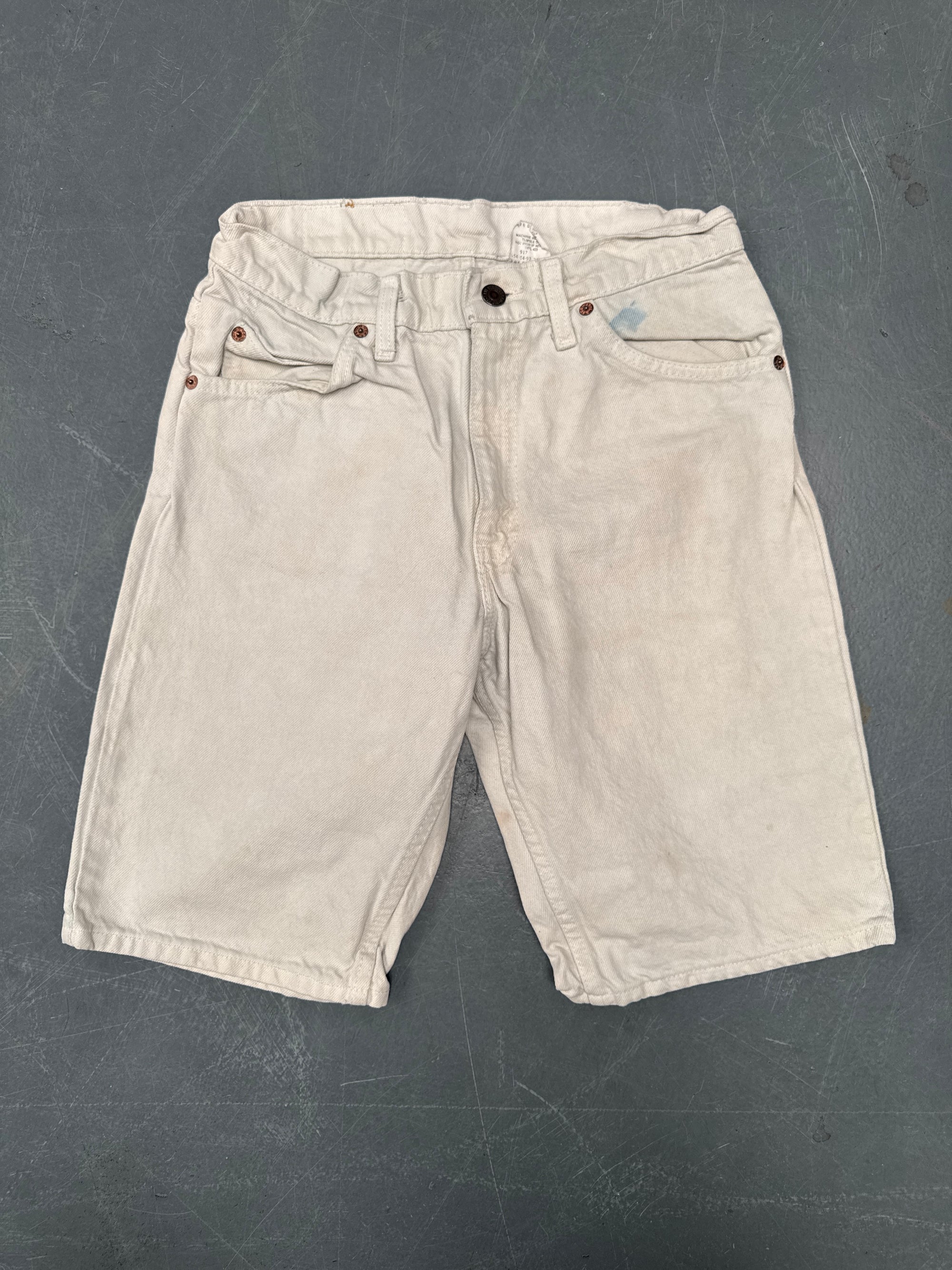 Vintage Ladies Levis Cut Off Denim Shorts - 90s Made - W 26 - SH420