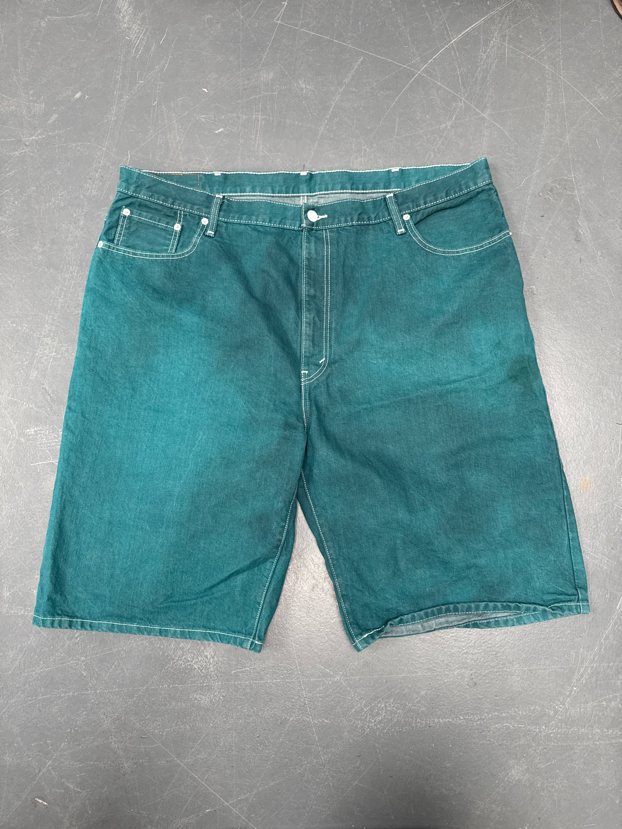 Vintage Ladies Levis Cut Off Denim Shorts - 90s Made - W 44 - SH441