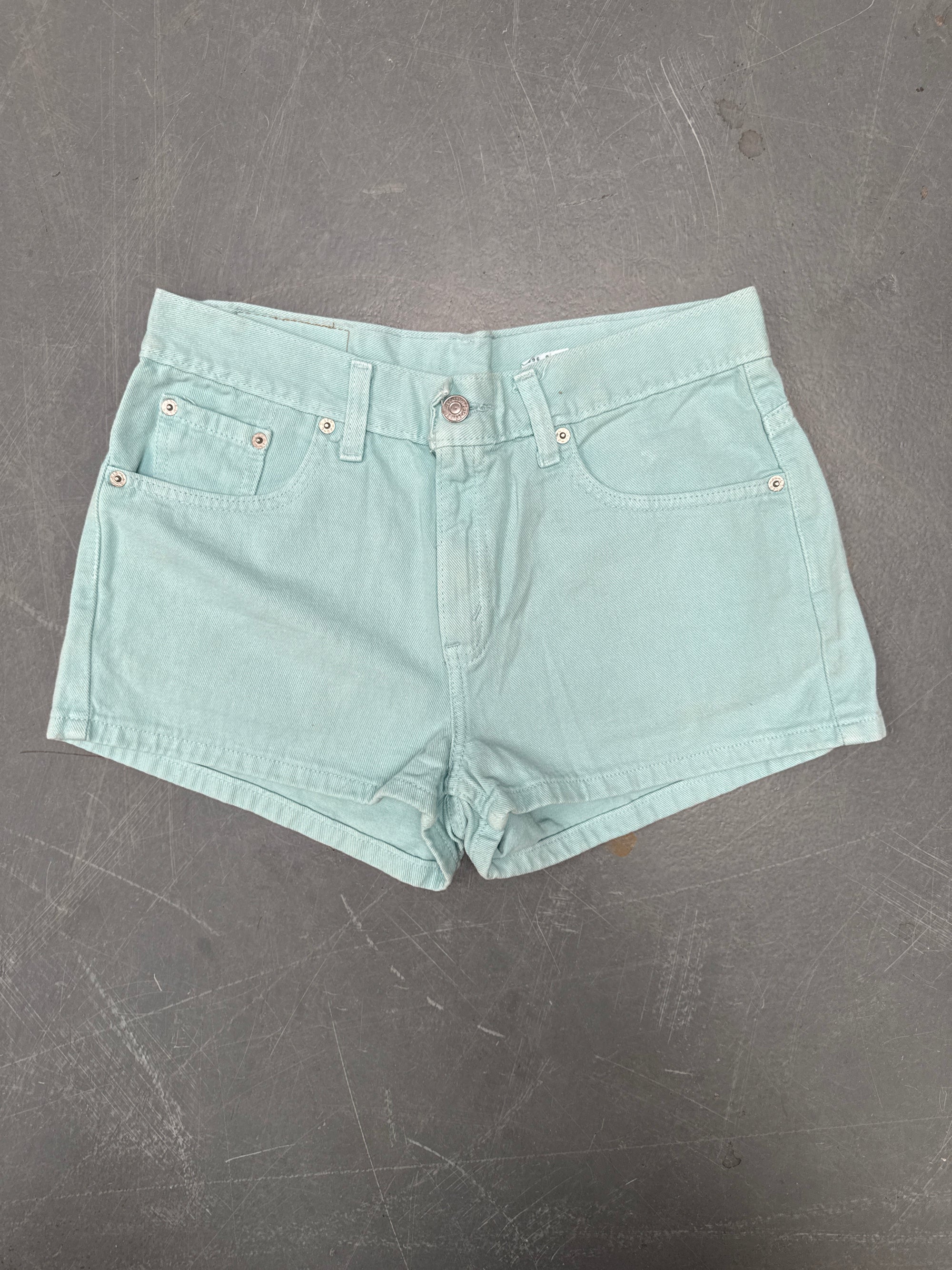 Vintage Ladies Levis Cut Off Denim Shorts - 90s Made - W 29 - SH443