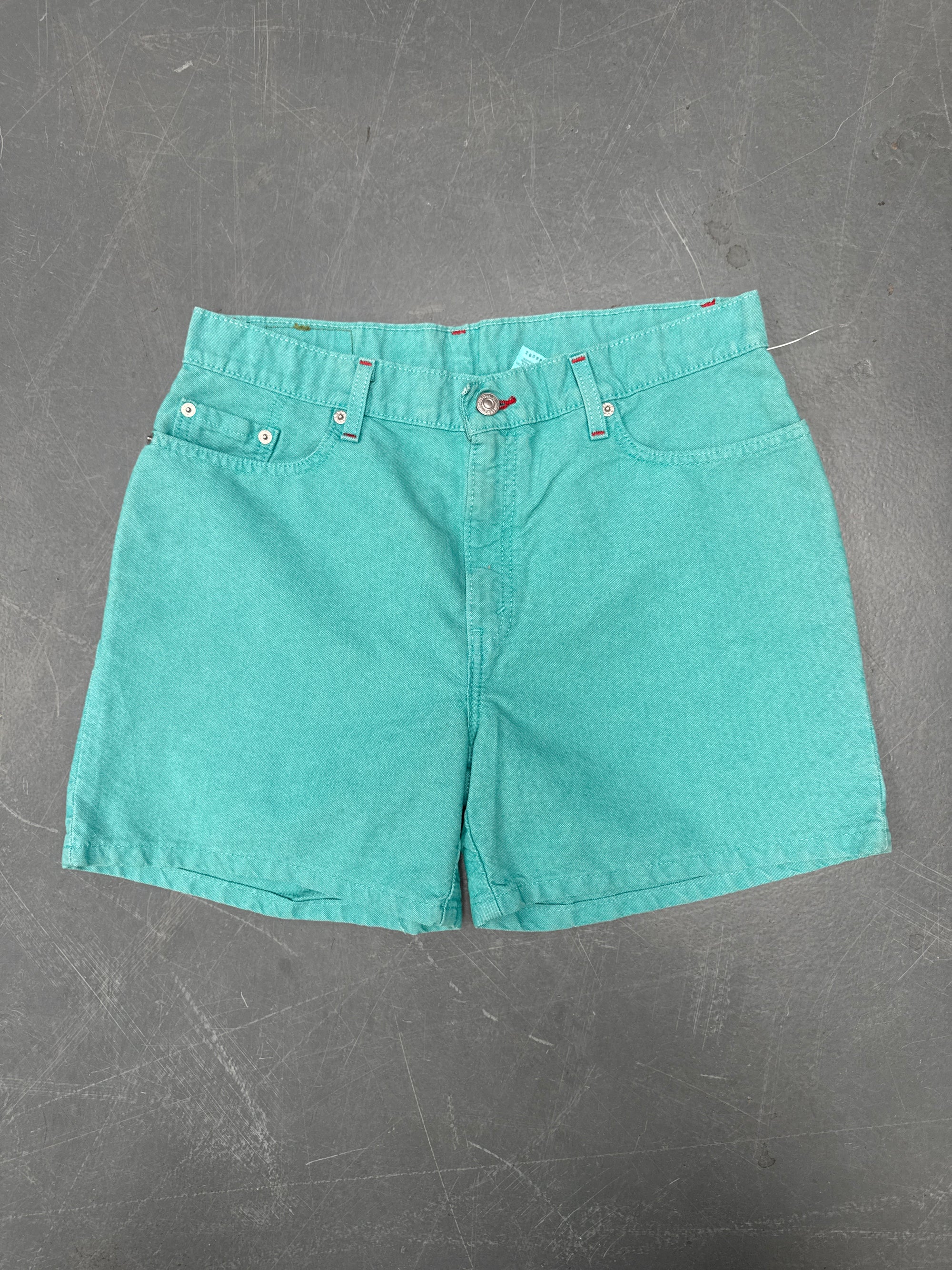 Vintage Ladies Levis Cut Off Denim Shorts - 90s Made - W 32 - SH445