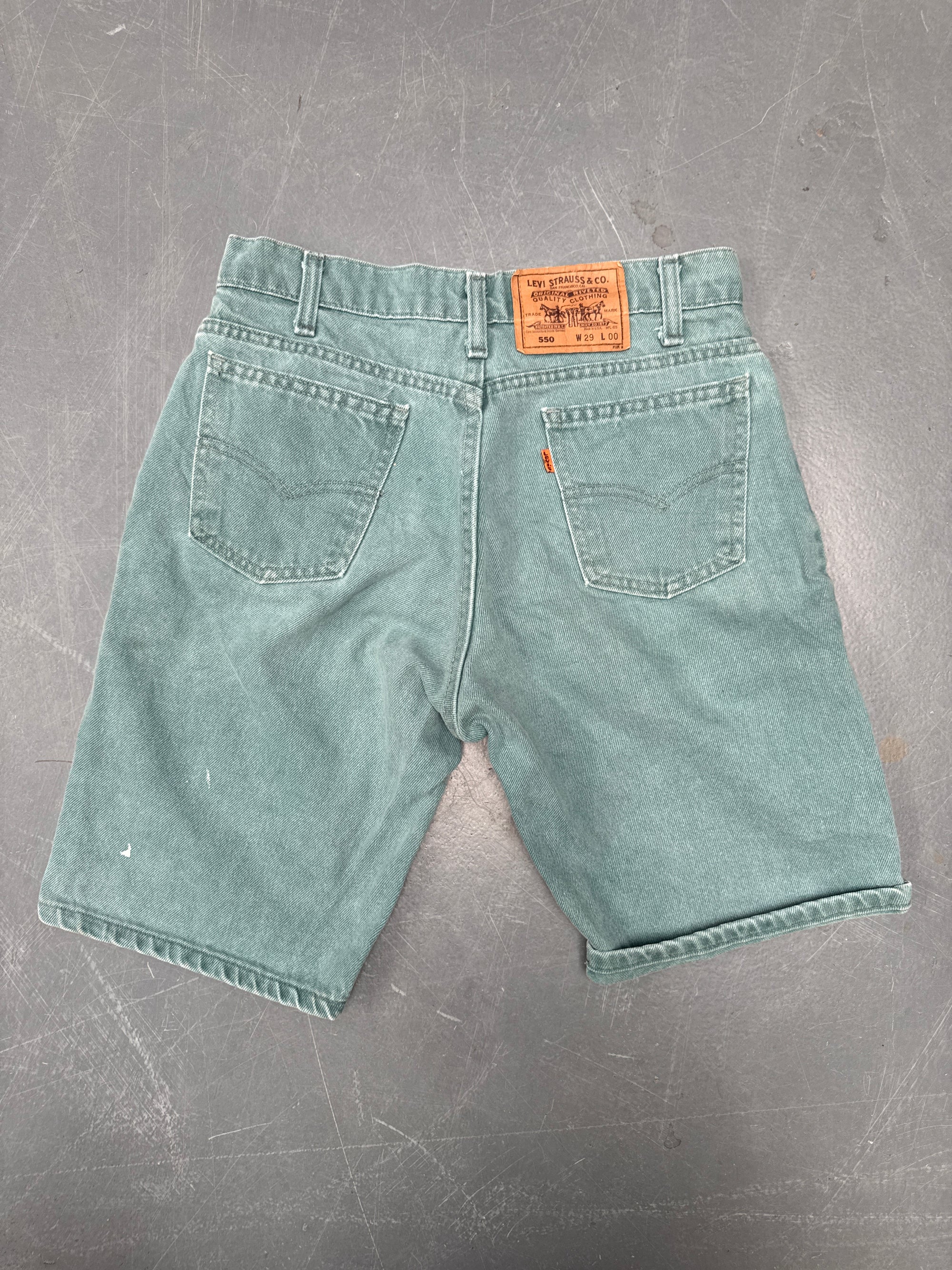Vintage Ladies Levis Cut Off Denim Shorts - 90s Made - W 28 - SH446