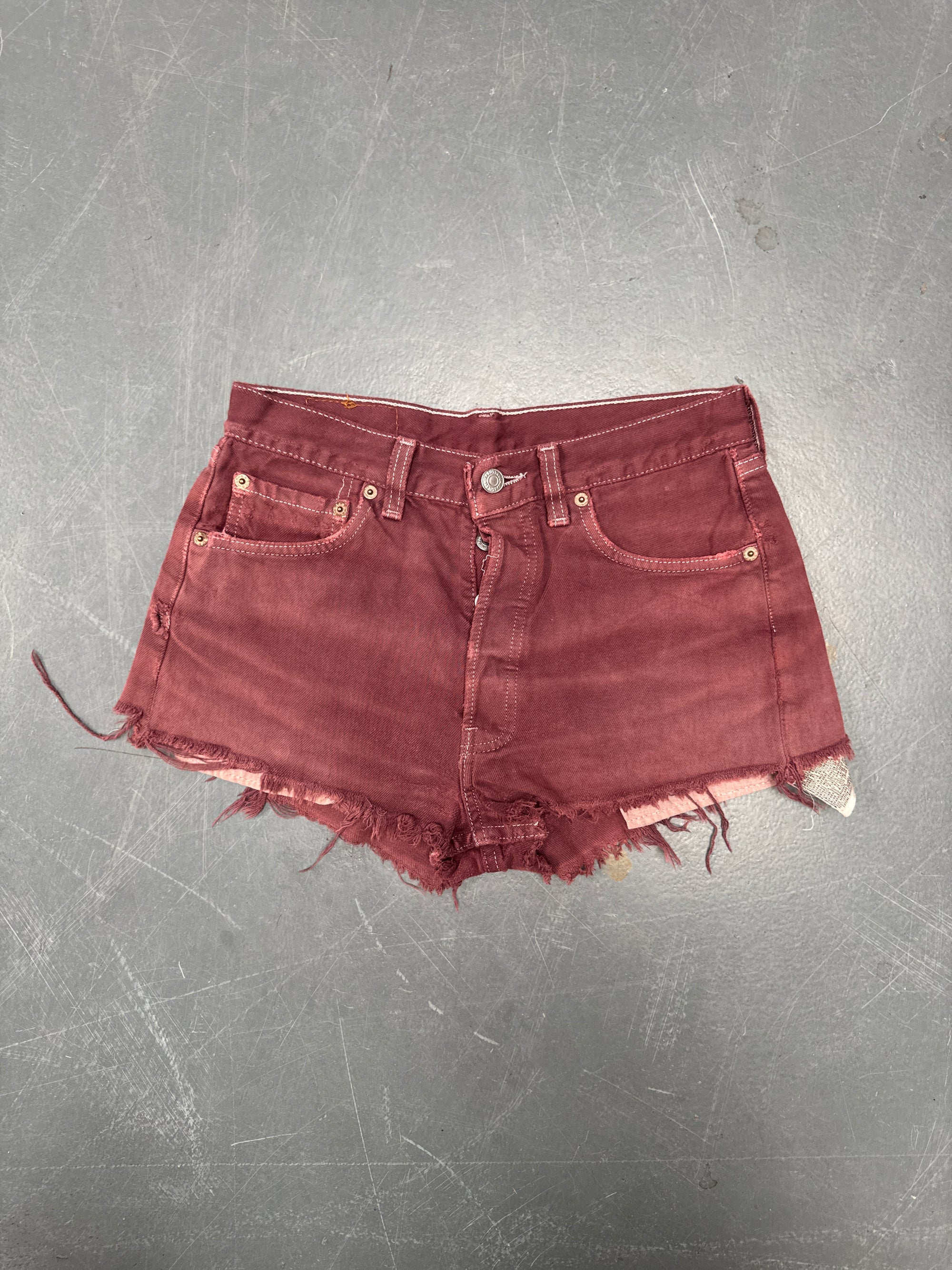 Vintage Ladies Levis Cut Off Denim Shorts - 90s Made - W 27 - SH450