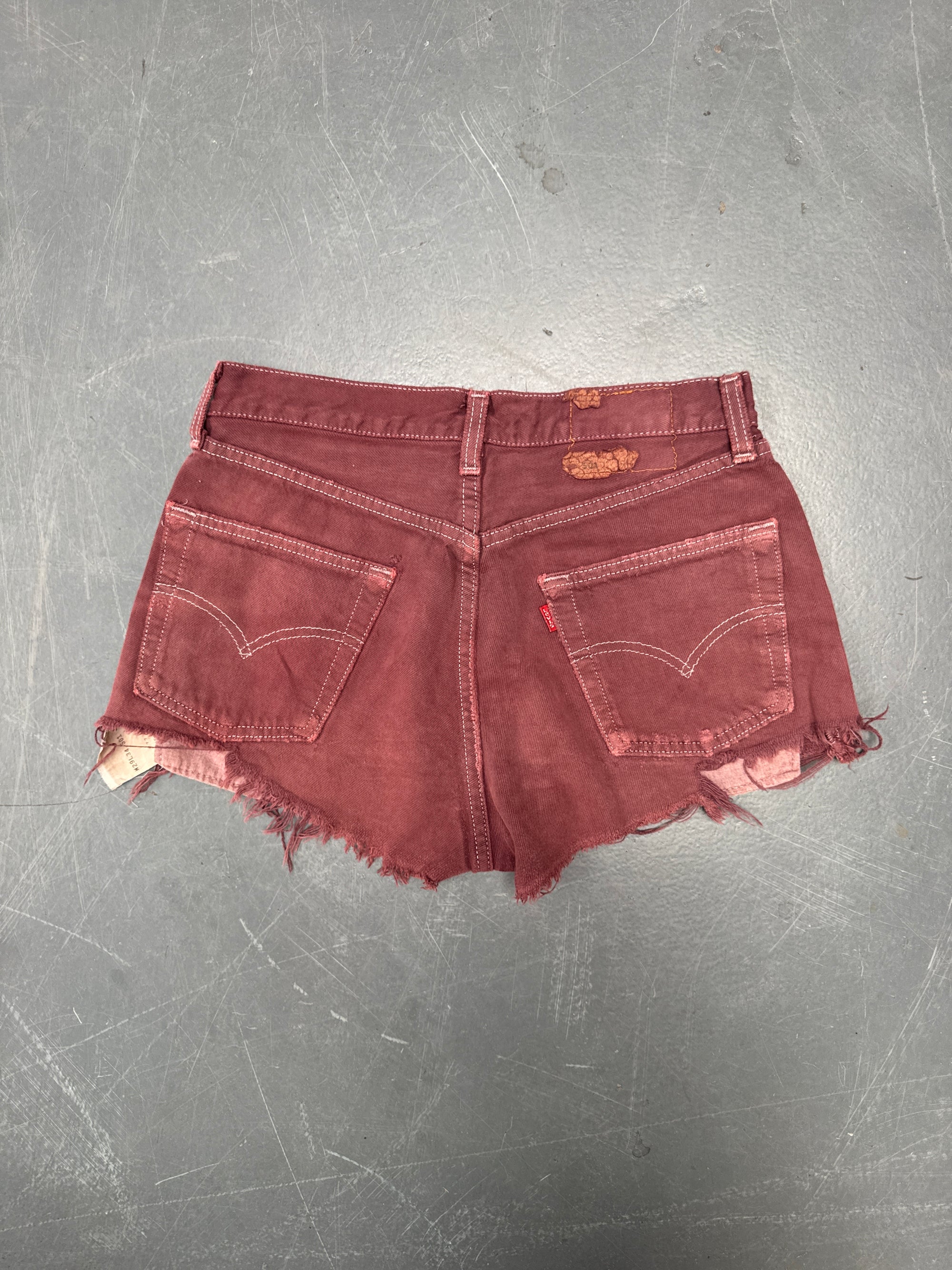 Vintage Ladies Levis Cut Off Denim Shorts - 90s Made - W 27 - SH450