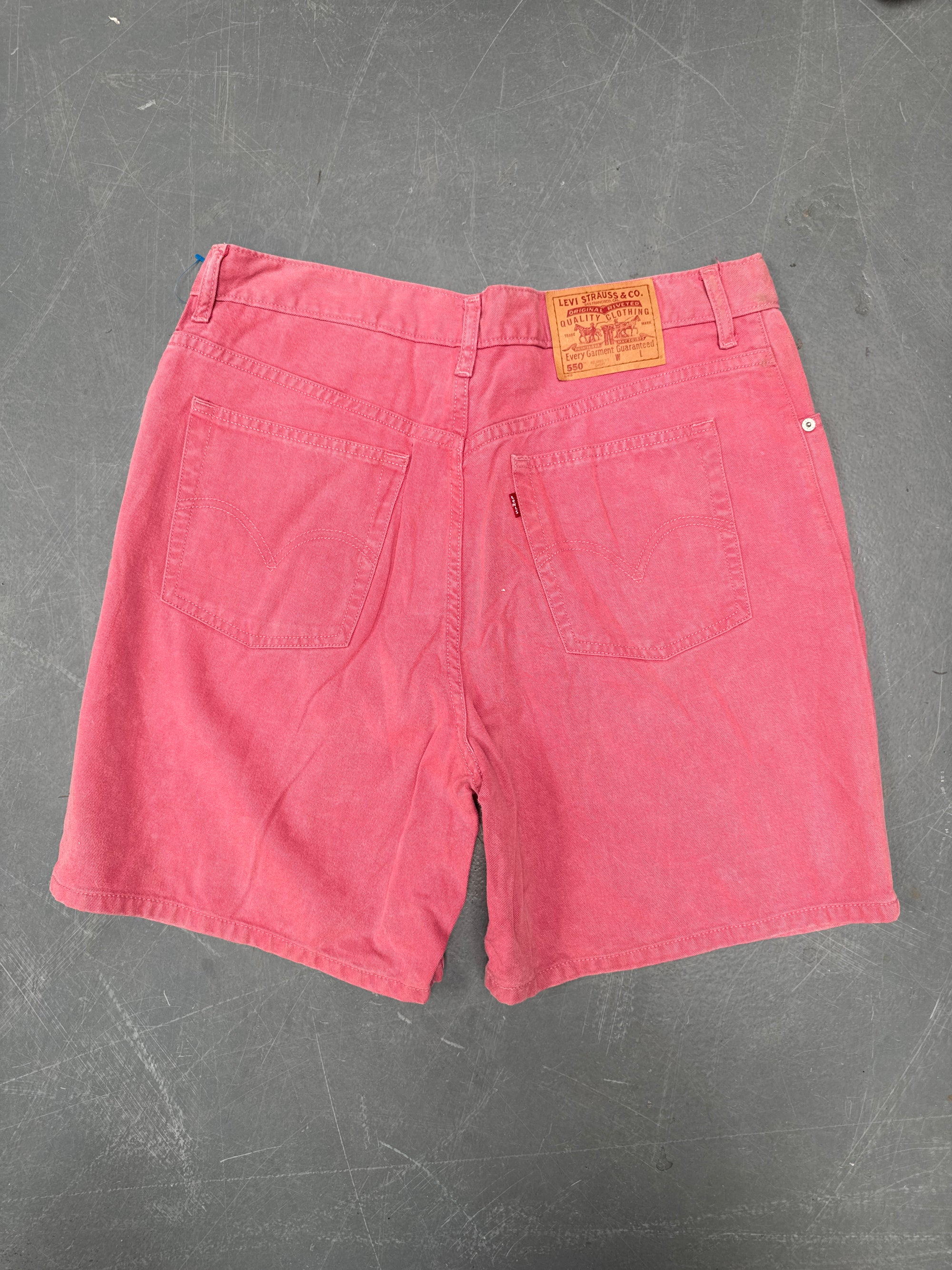 Vintage Ladies Levis Cut Off Denim Shorts - 90s Made - W 34 - SH453