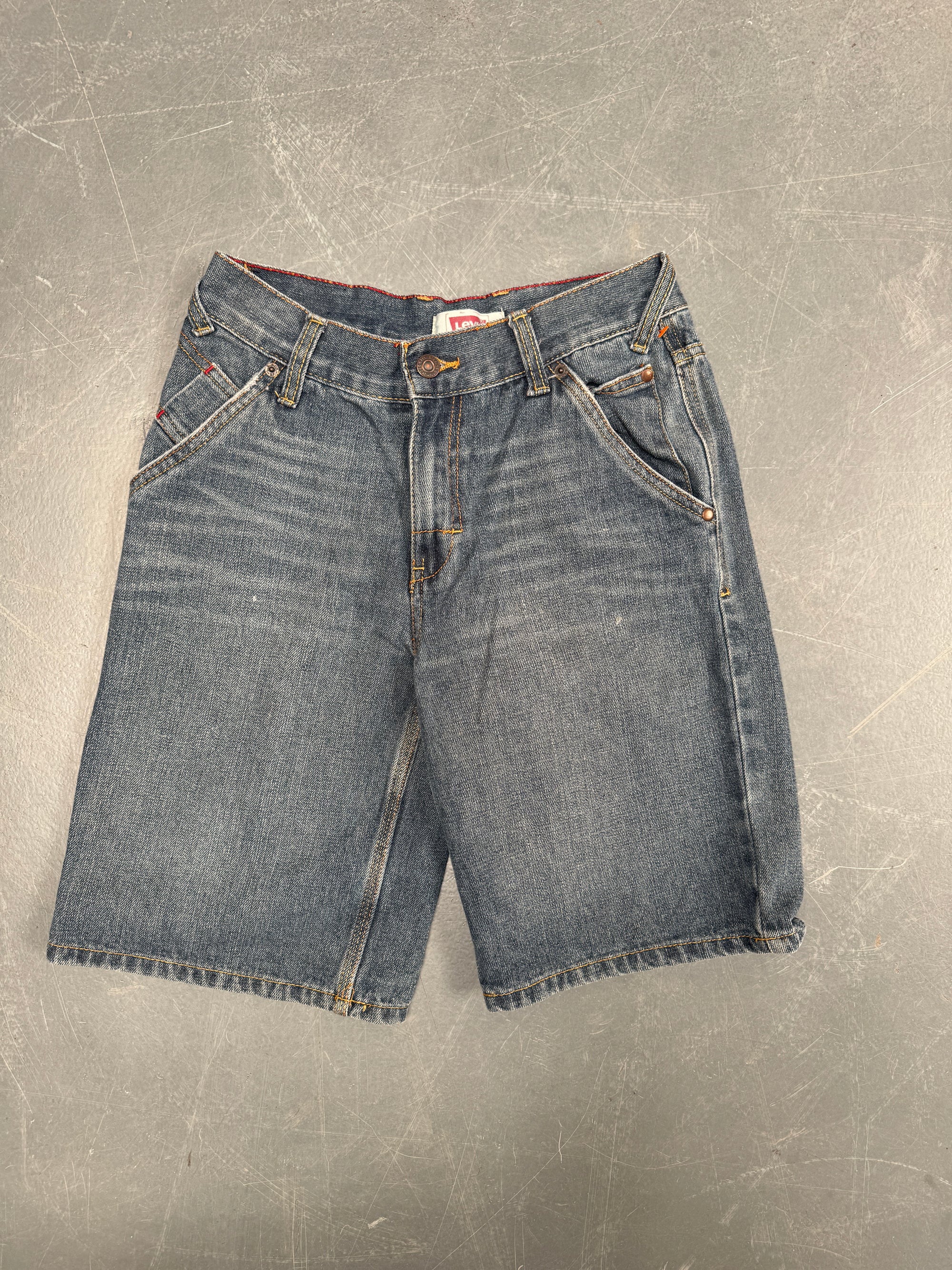 Vintage Ladies Levis Cut Off Denim Shorts - 90s Made - W 26 - SH460