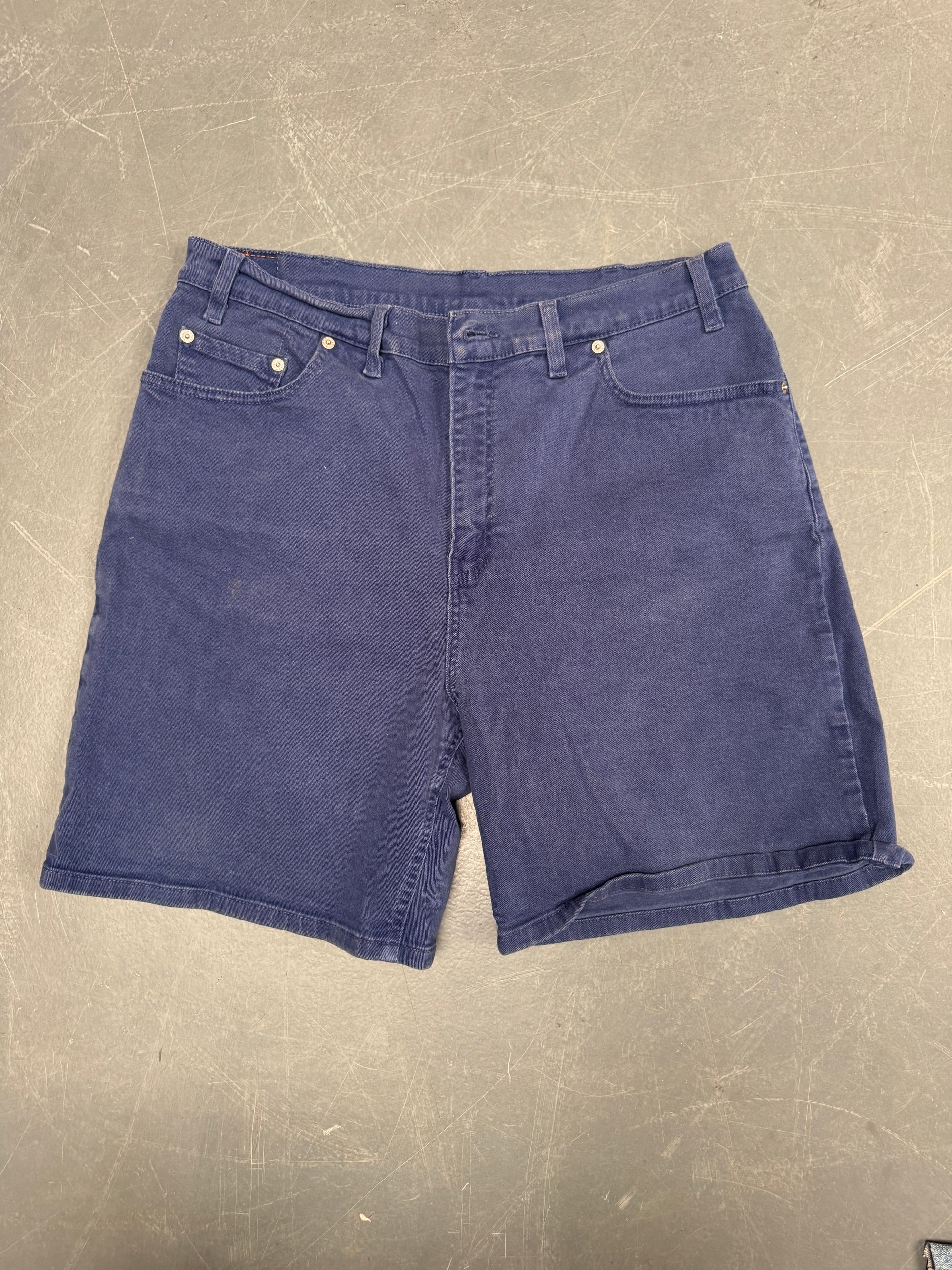 Vintage Ladies Levis Cut Off Denim Shorts - 90s Made - W 35 - SH467