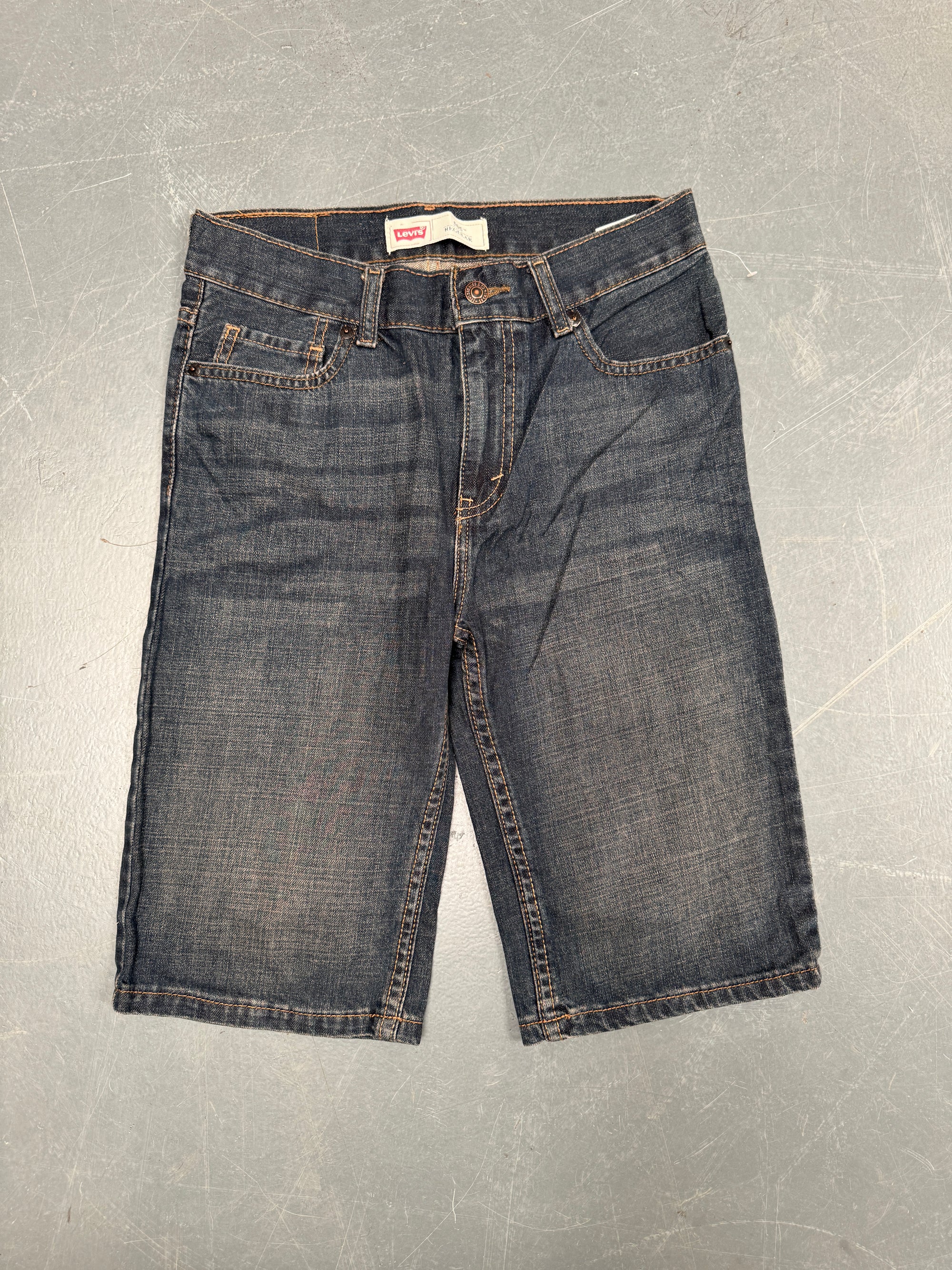 Vintage Ladies Levis Cut Off Denim Shorts - 90s Made - W 28 - SH476