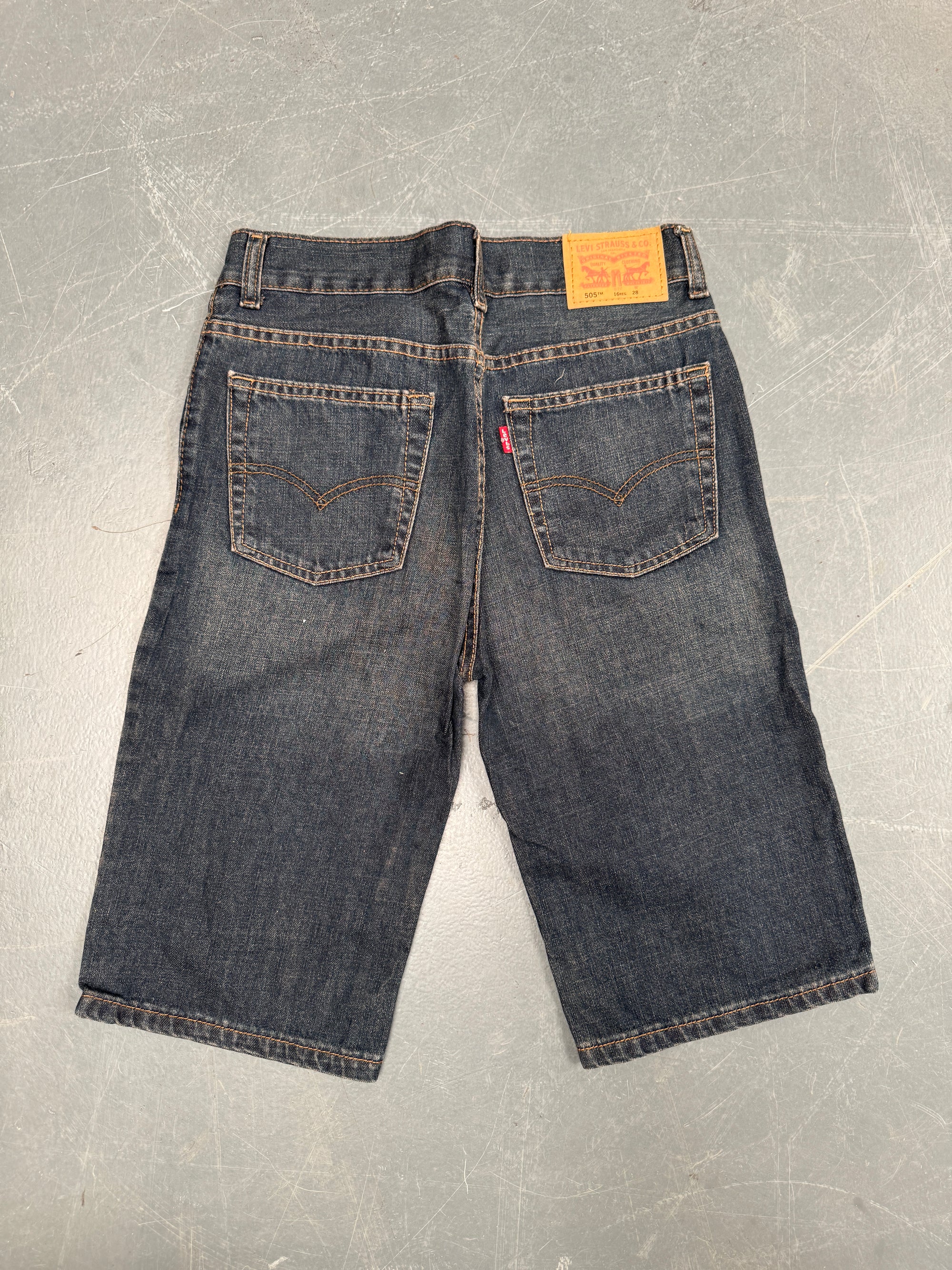 Vintage Ladies Levis Cut Off Denim Shorts - 90s Made - W 28 - SH476