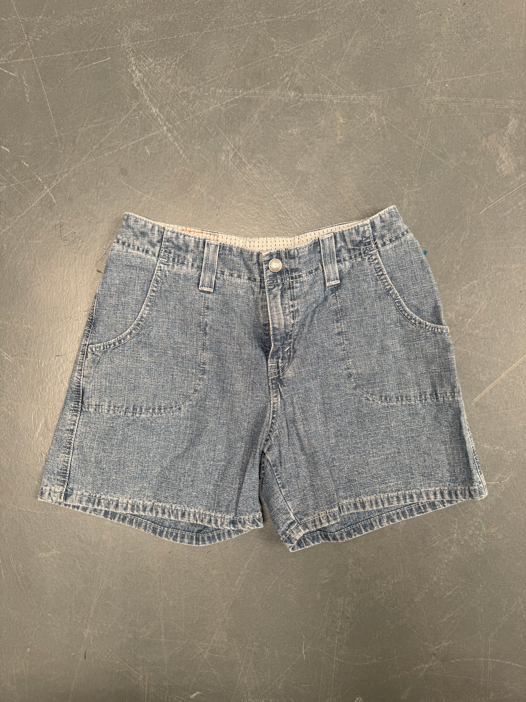 Vintage Ladies Levis Cut Off Denim Shorts - 90s Made - W 28 - SH478