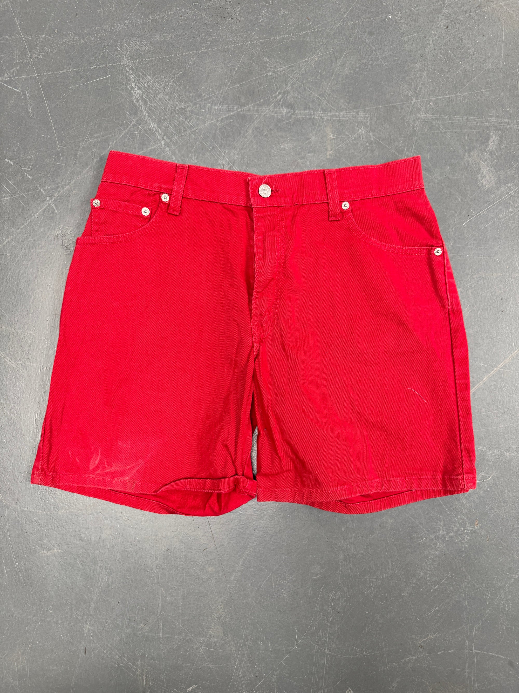 Vintage Ladies Levis Cut Off Denim Shorts - 90s Made - W 29 - SH481