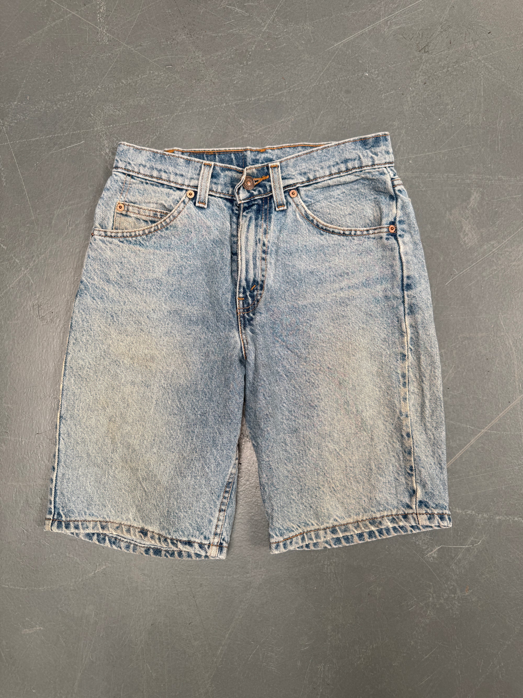 Vintage Ladies Levis Cut Off Denim Shorts - 90s Made - W 26 - SH483