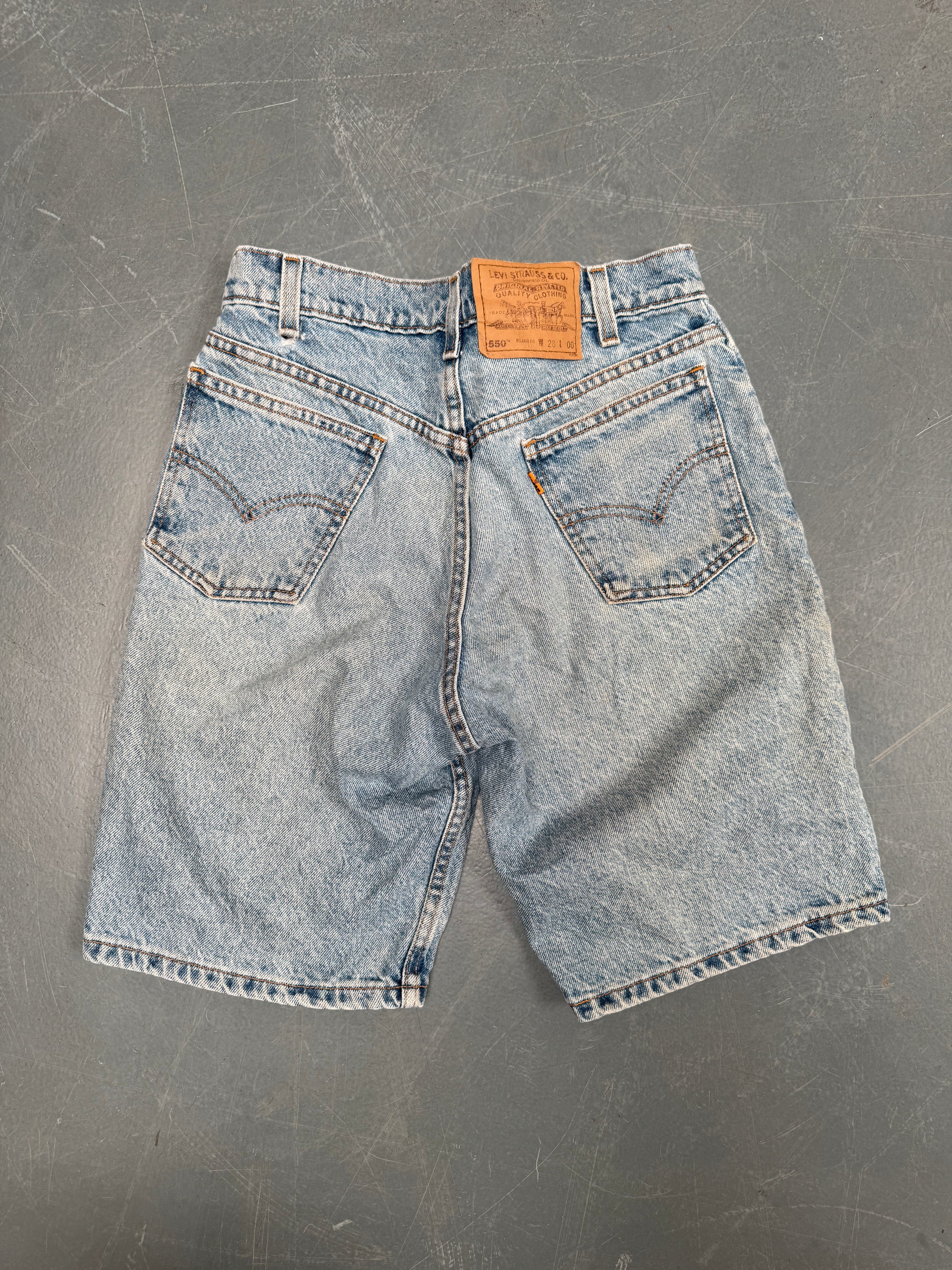 Vintage Ladies Levis Cut Off Denim Shorts - 90s Made - W 26 - SH483