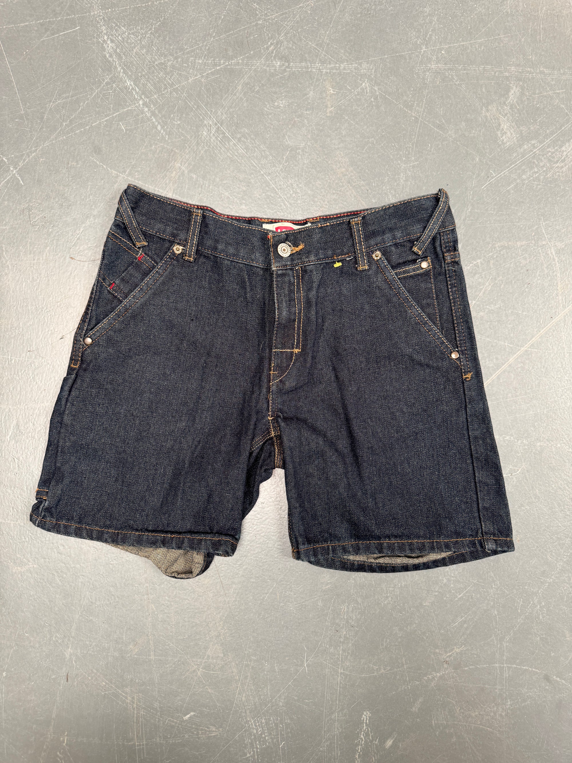 Vintage Ladies Levis Cut Off Denim Shorts - 90s Made - W 29 - SH486