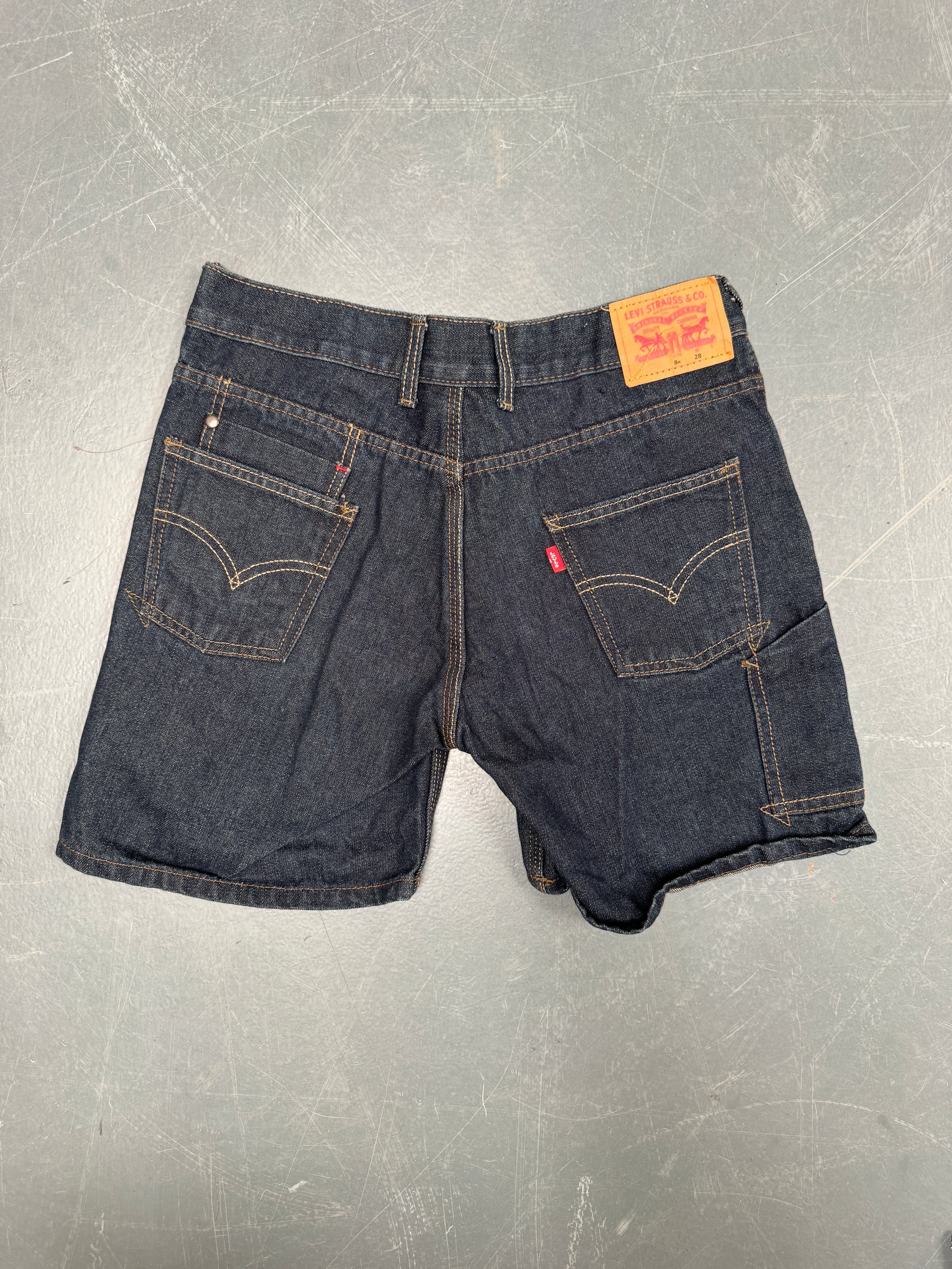 Vintage Ladies Levis Cut Off Denim Shorts - 90s Made - W 29 - SH486