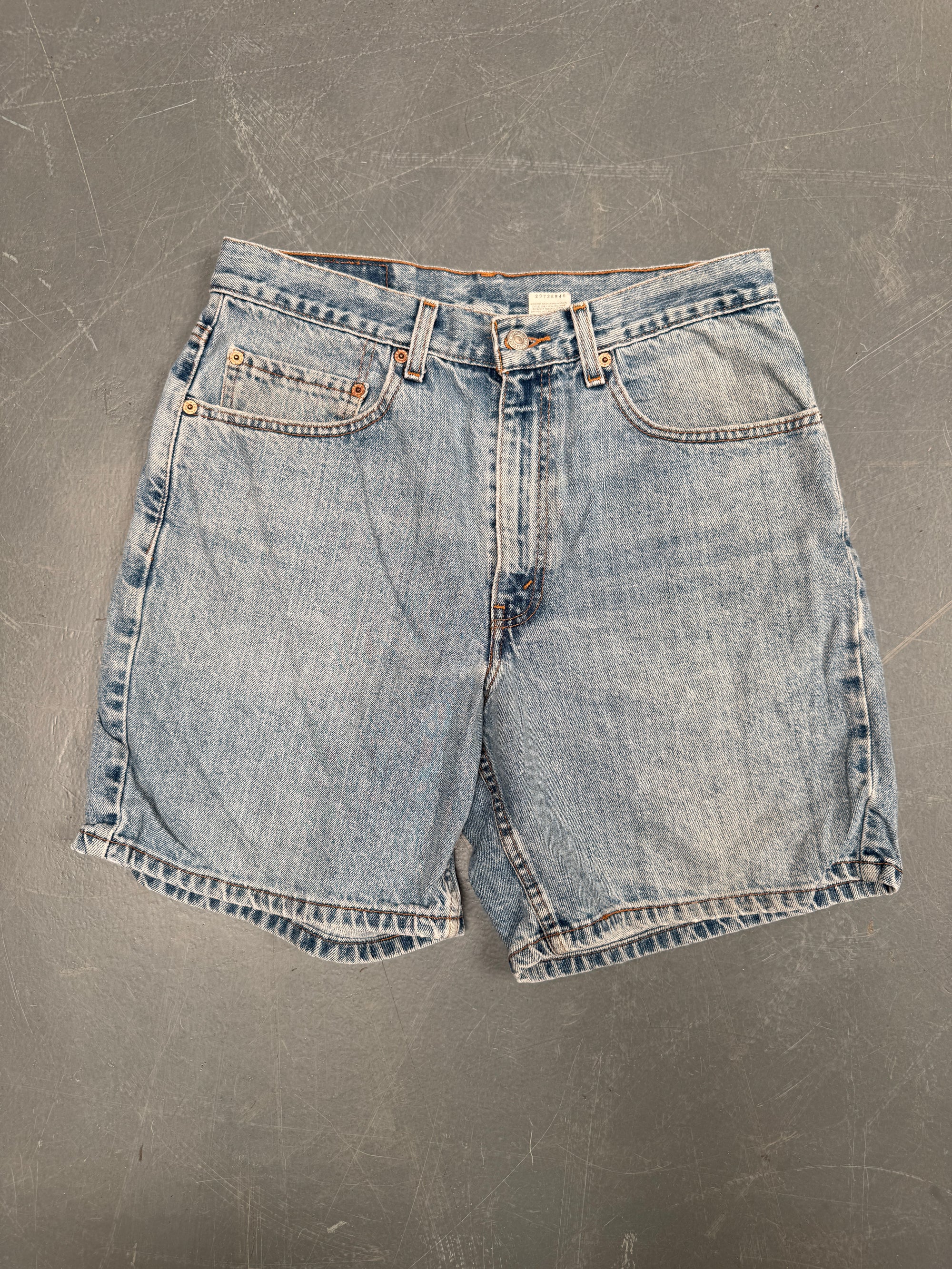 Vintage Ladies Levis Cut Off Denim Shorts - 90s Made - W 30 - SH493