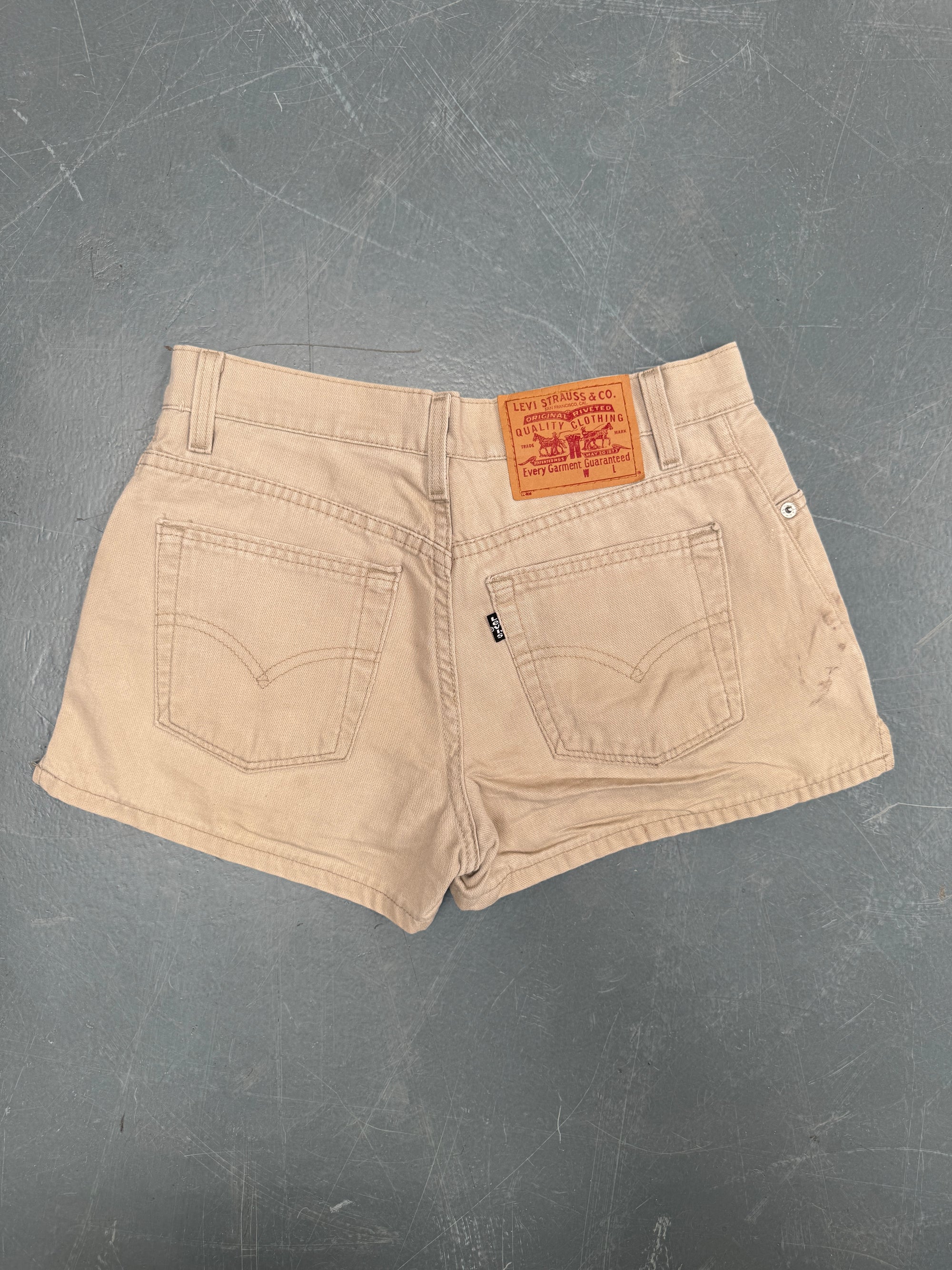 Vintage Ladies Levis Cut Off Denim Shorts - 90s Made - W 28 - SH495