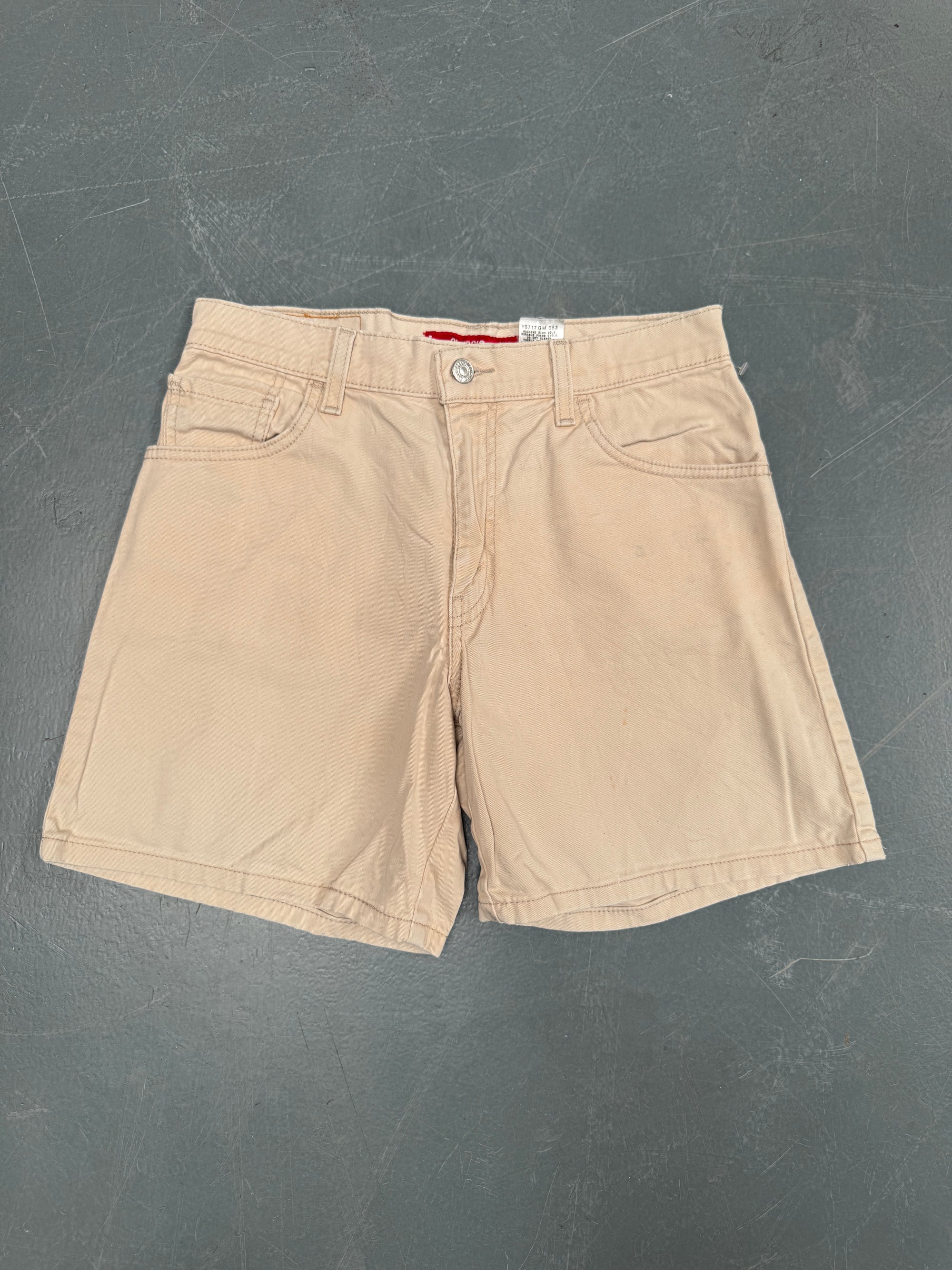 Vintage Ladies Levis Cut Off Denim Shorts - 90s Made - W 28 - SH496