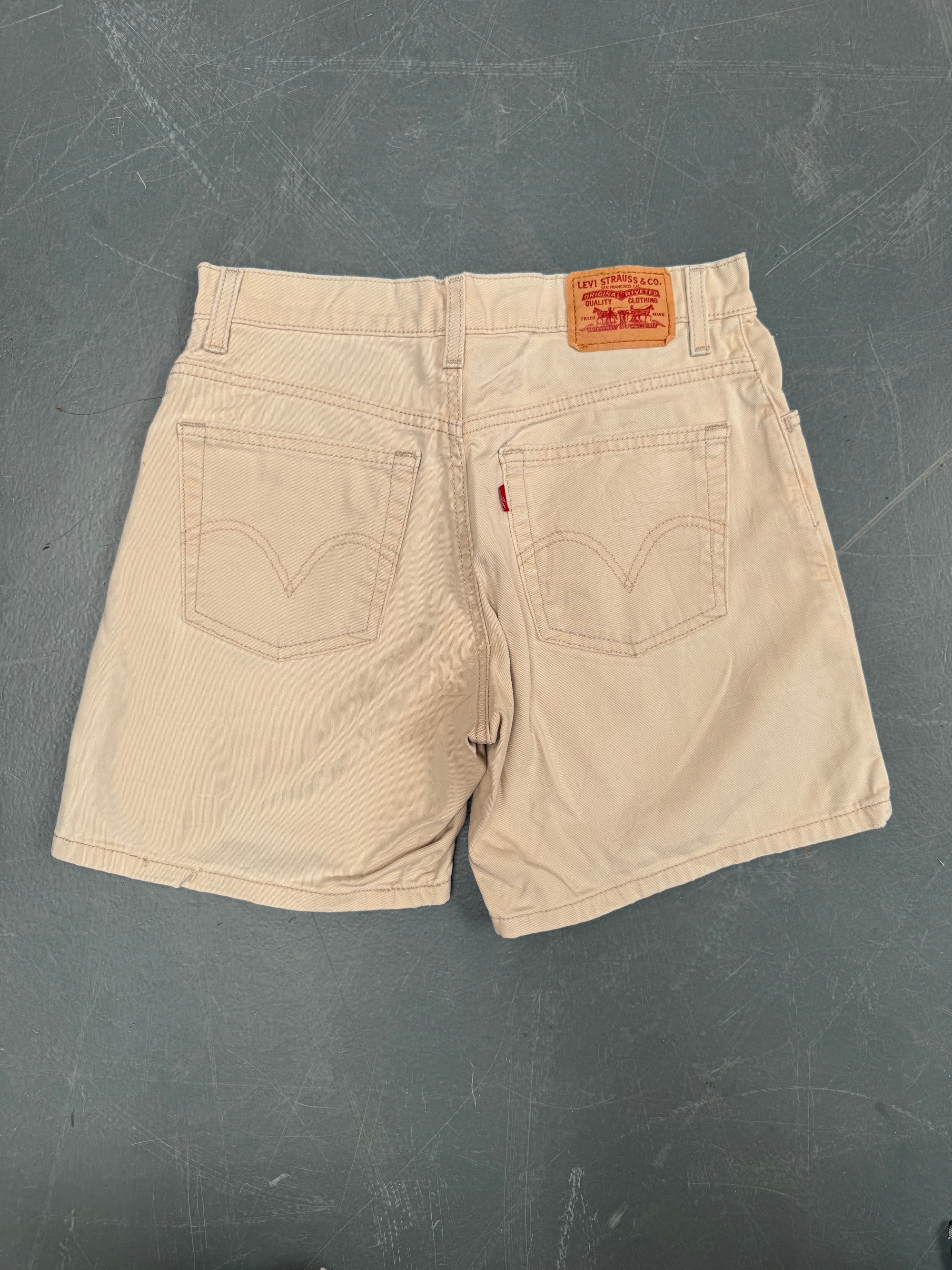 Vintage Ladies Levis Cut Off Denim Shorts - 90s Made - W 28 - SH496