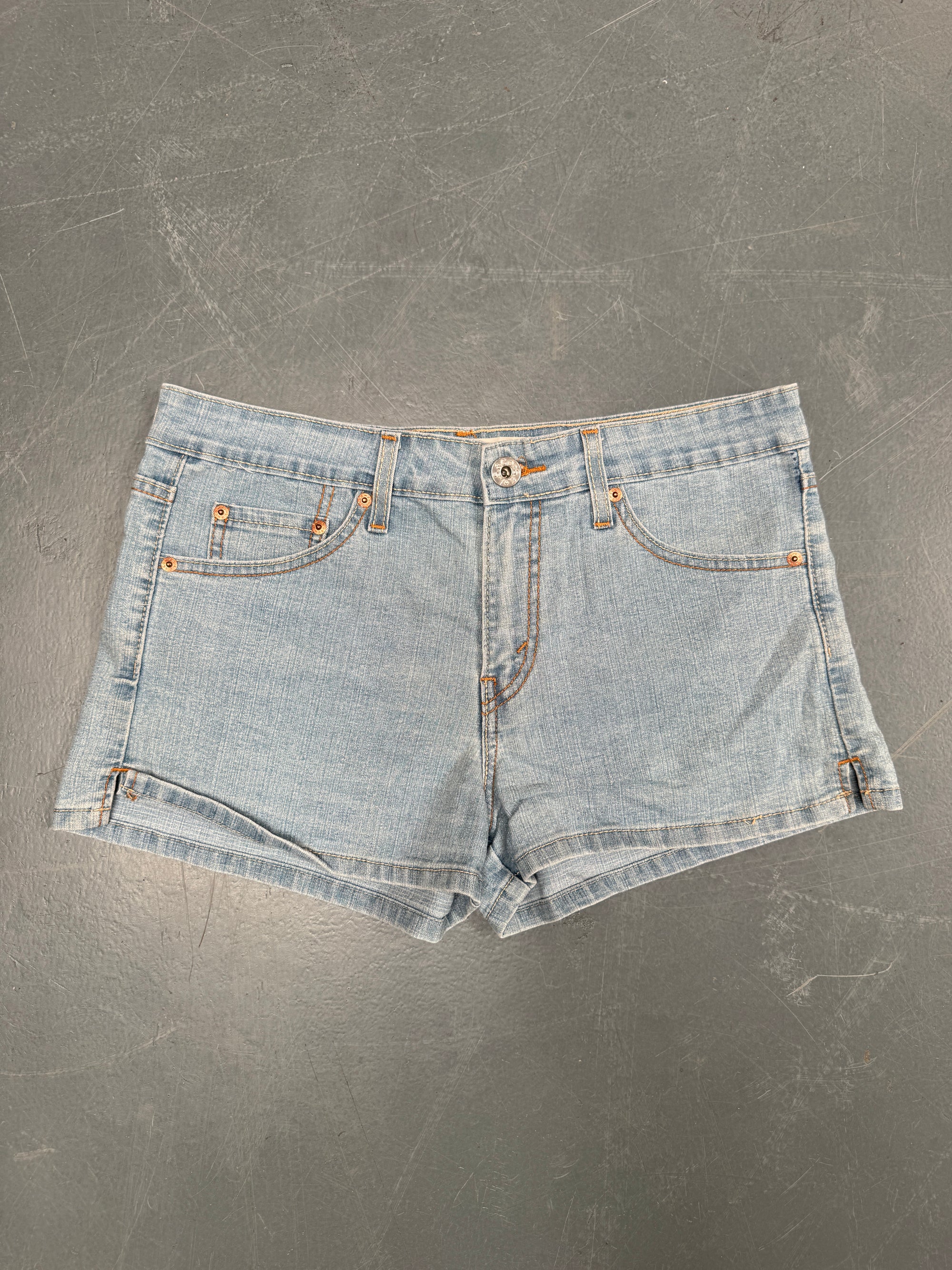 Vintage Ladies Levis Cut Off Denim Shorts - 90s Made - W 34 - SH498