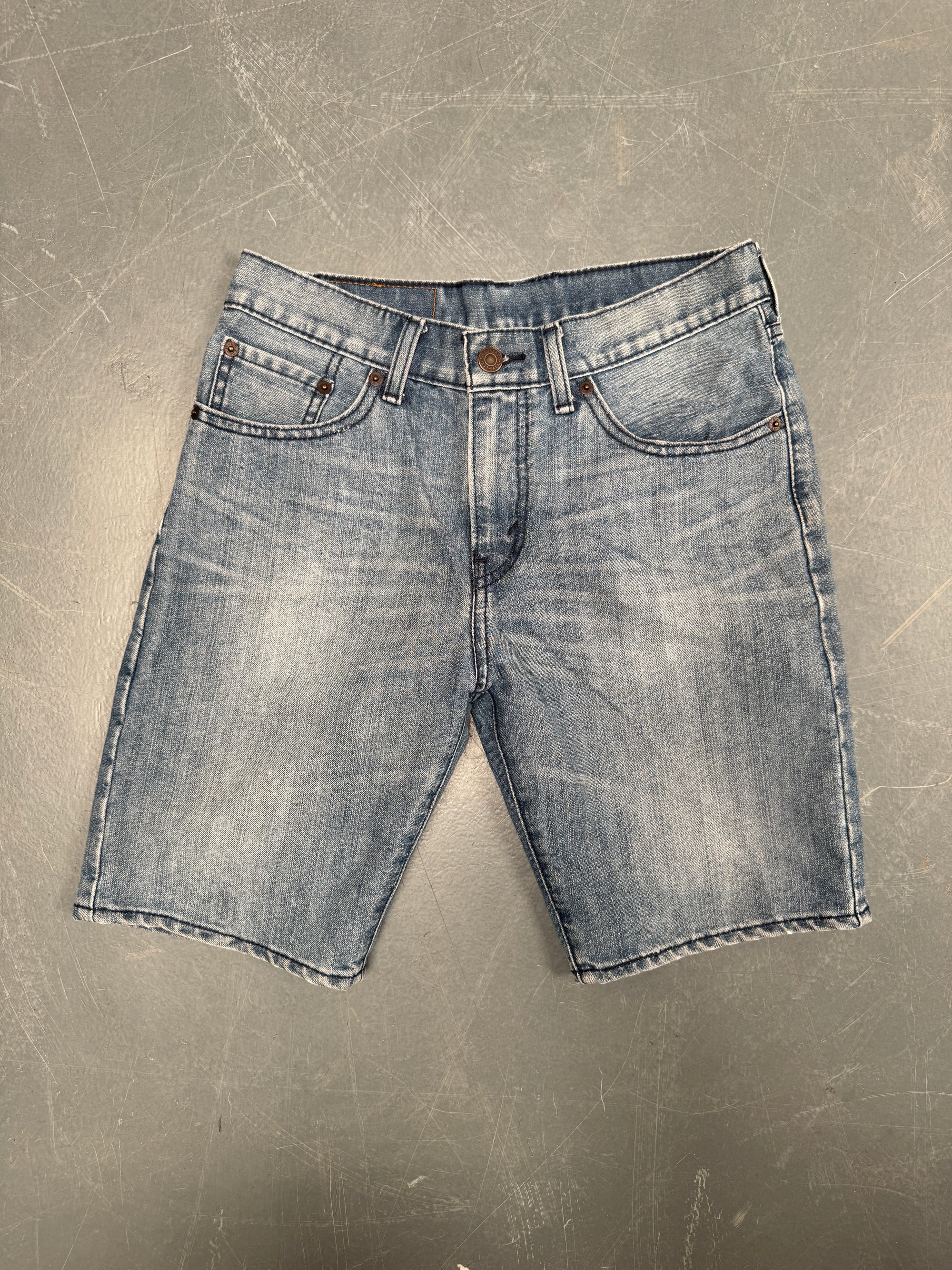 Vintage Ladies Levis Cut Off Denim Shorts - 90s Made - W 28 - SH501