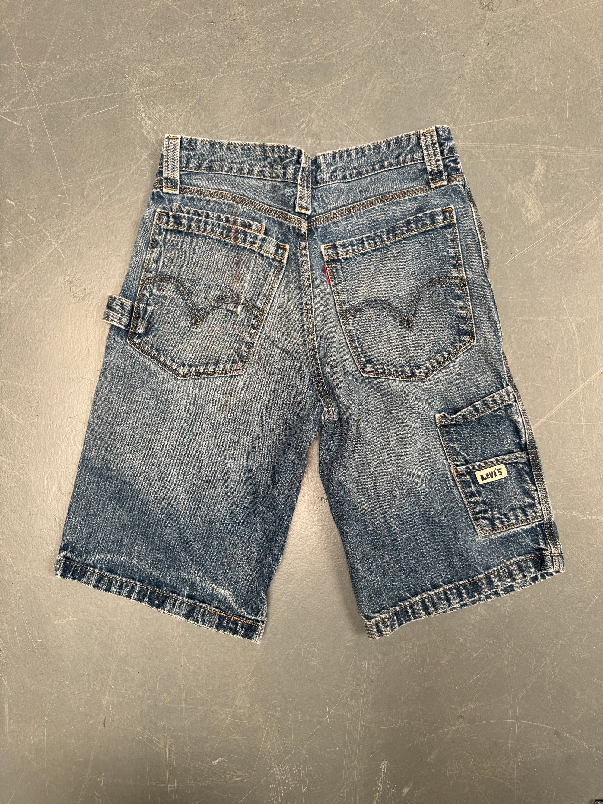 Vintage Ladies Levis Cut Off Denim Shorts - 90s Made - W 28 - SH503