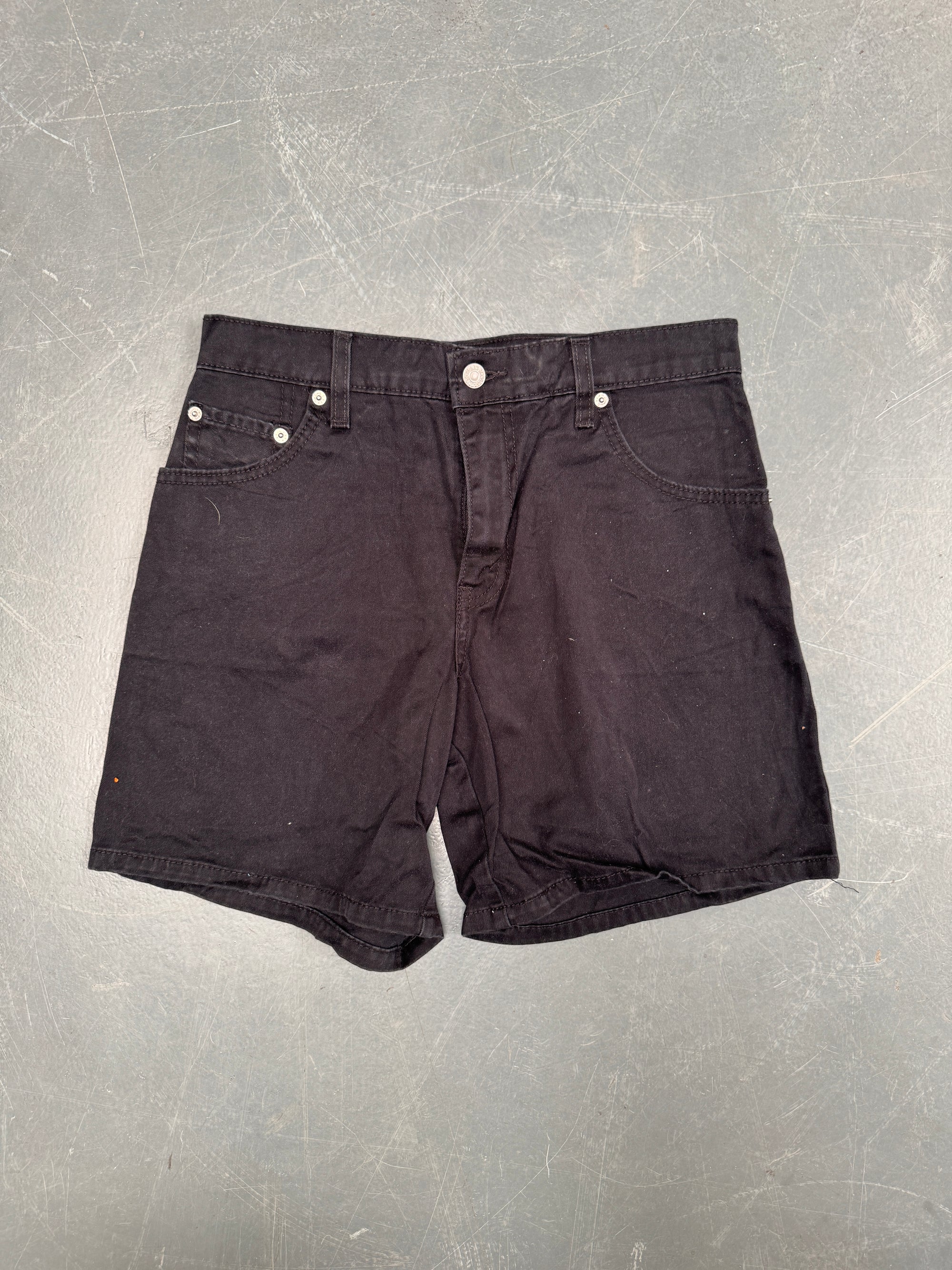 Vintage Ladies Levis Cut Off Denim Shorts - 90s Made - W 30 - SH507