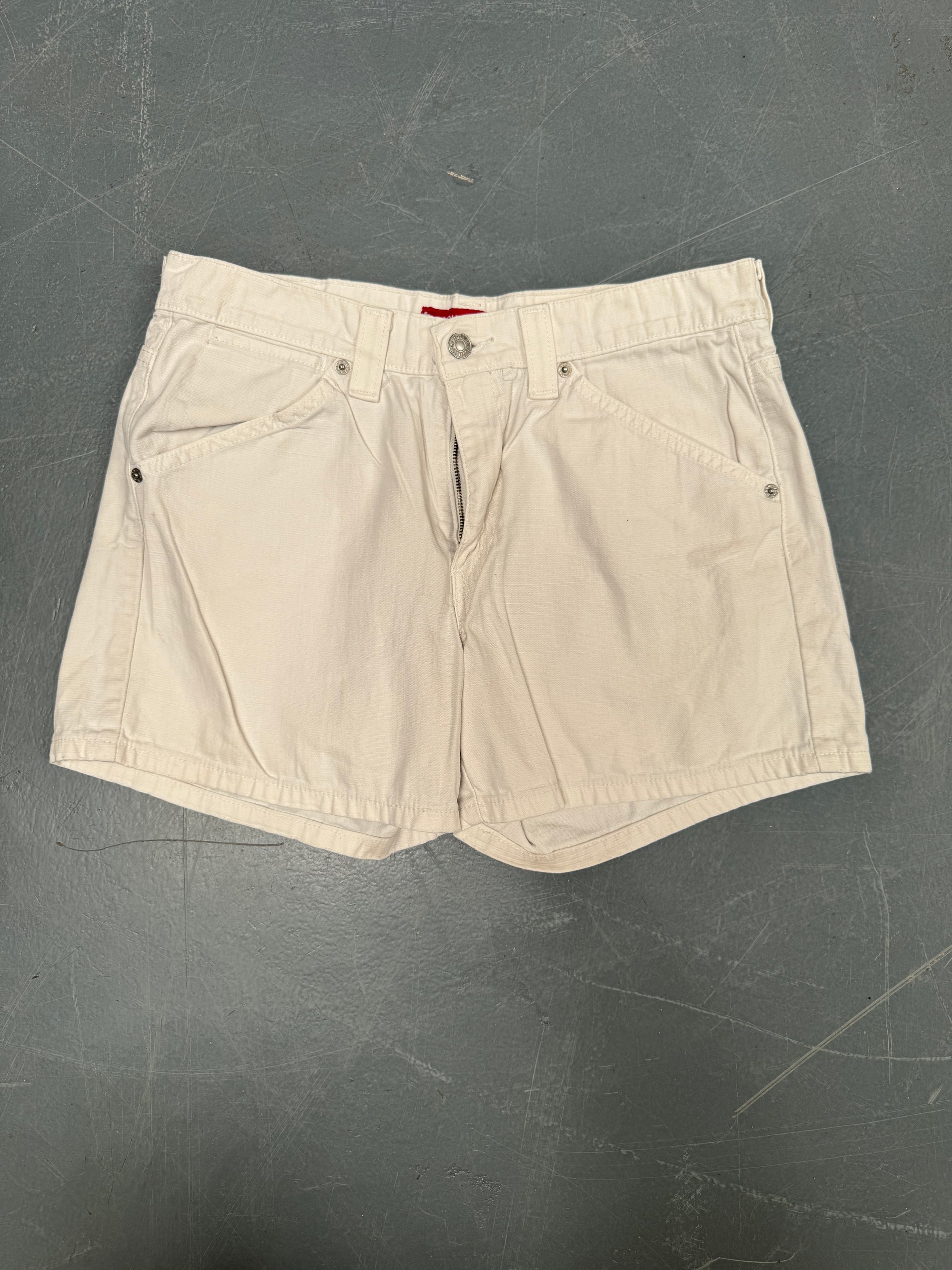 Vintage Ladies Levis Cut Off Denim Shorts - 90s Made - W 32 - SH515