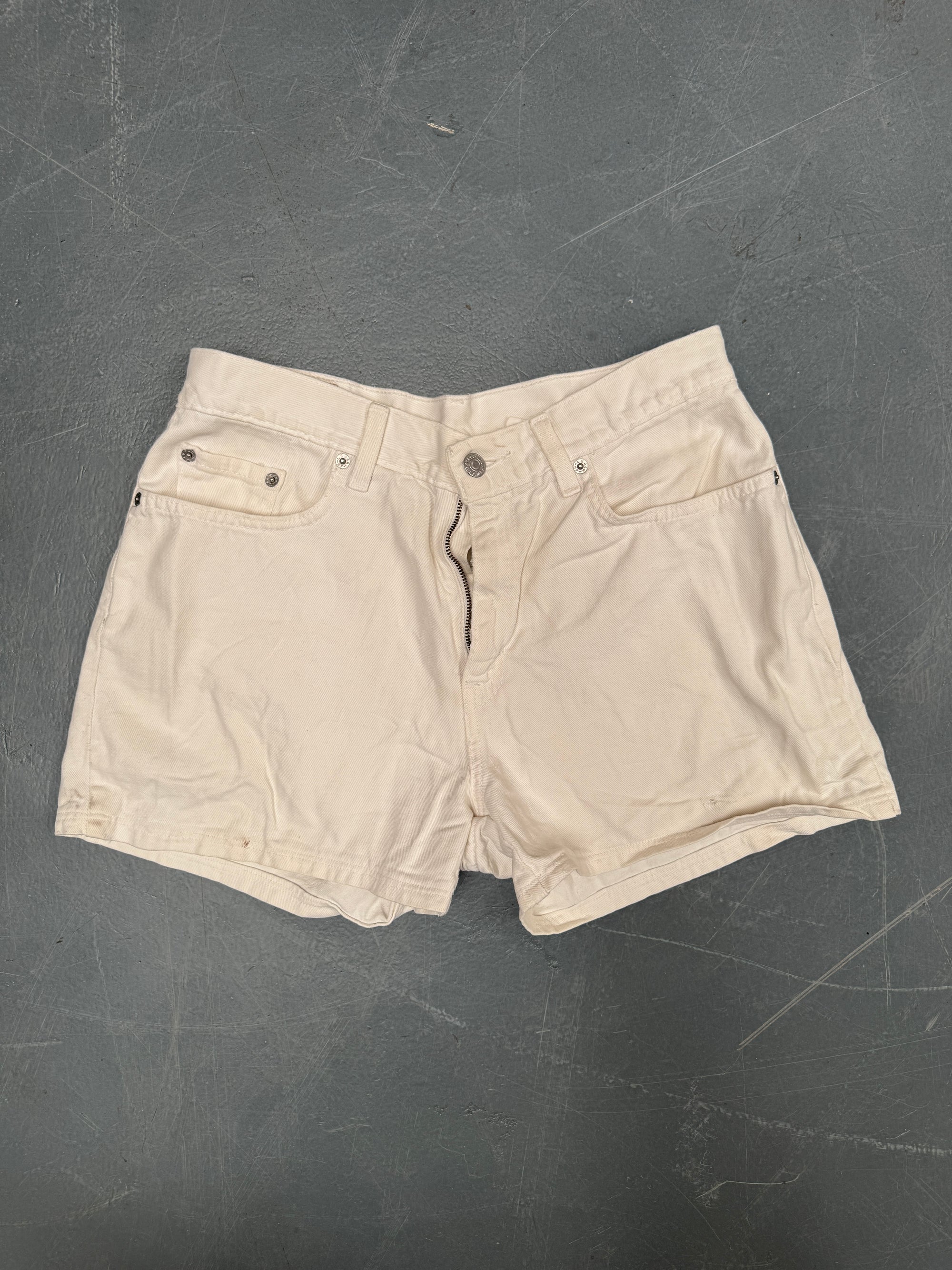Vintage Ladies Levis Cut Off Denim Shorts - 90s Made - W 29 - SH521