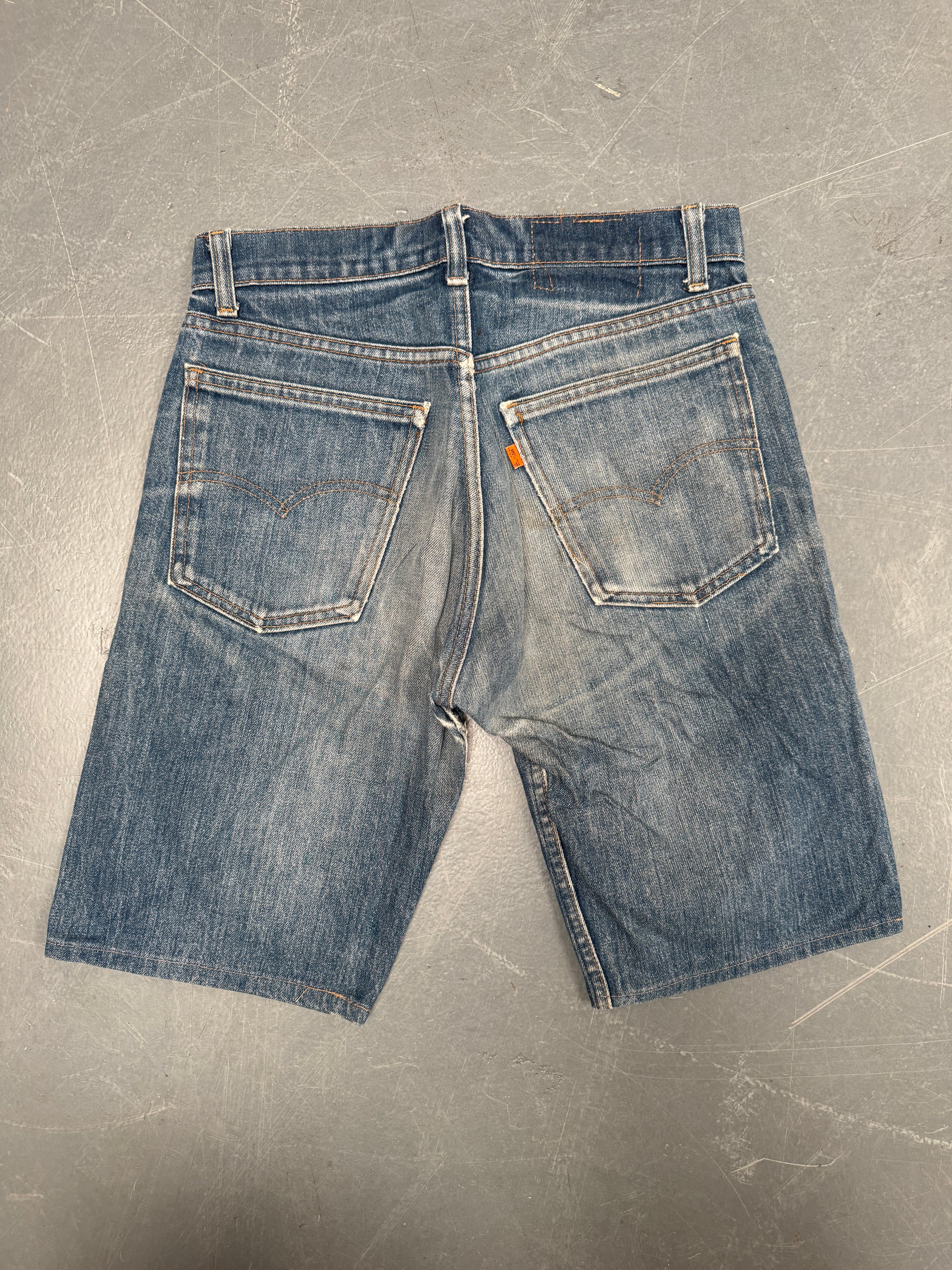 Vintage Ladies Levis Cut Off Denim Shorts - 90s Made - W 29 - SH523