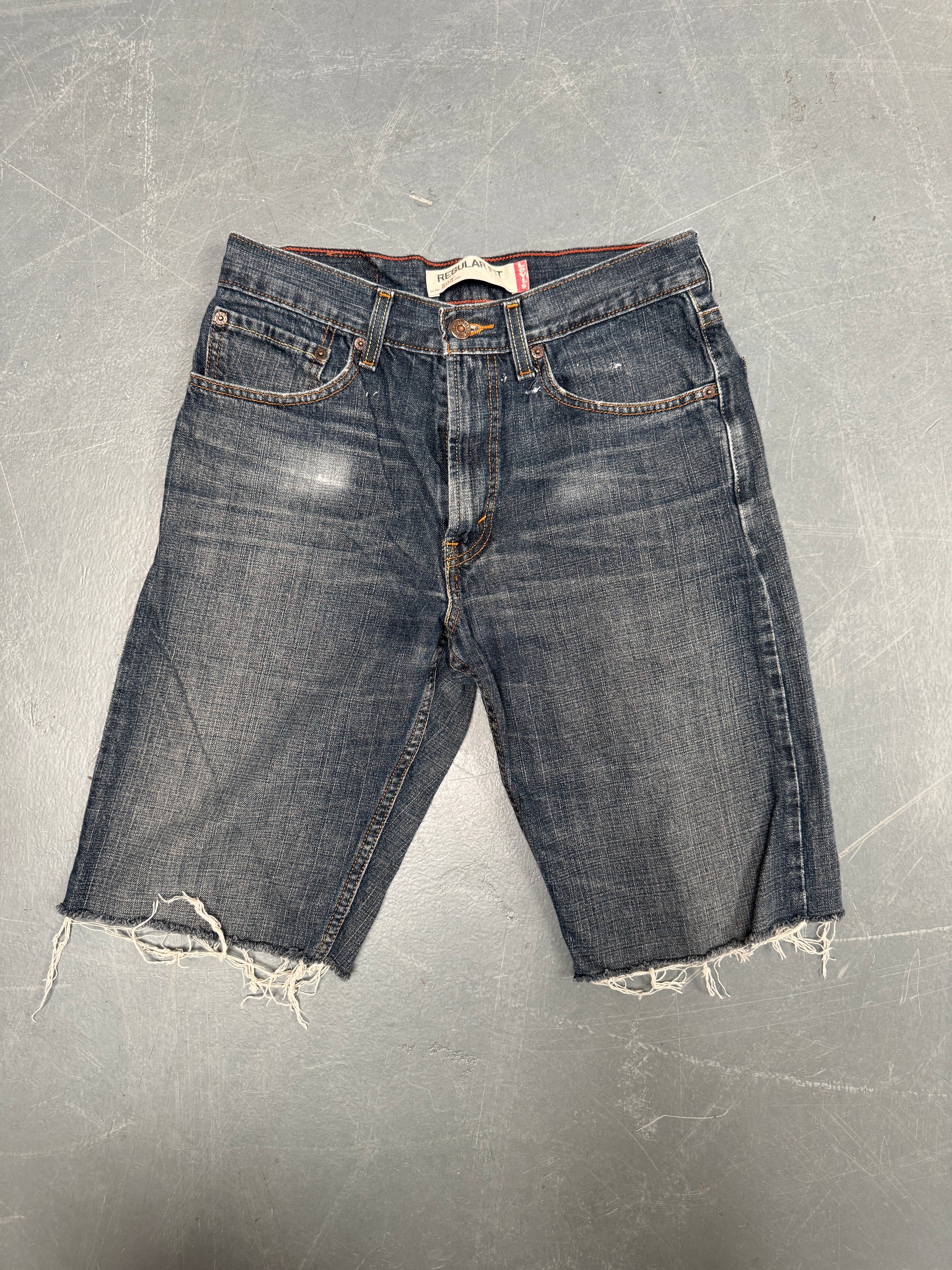 Vintage Ladies Levis Cut Off Denim Shorts - 90s Made - W 29 - SH533