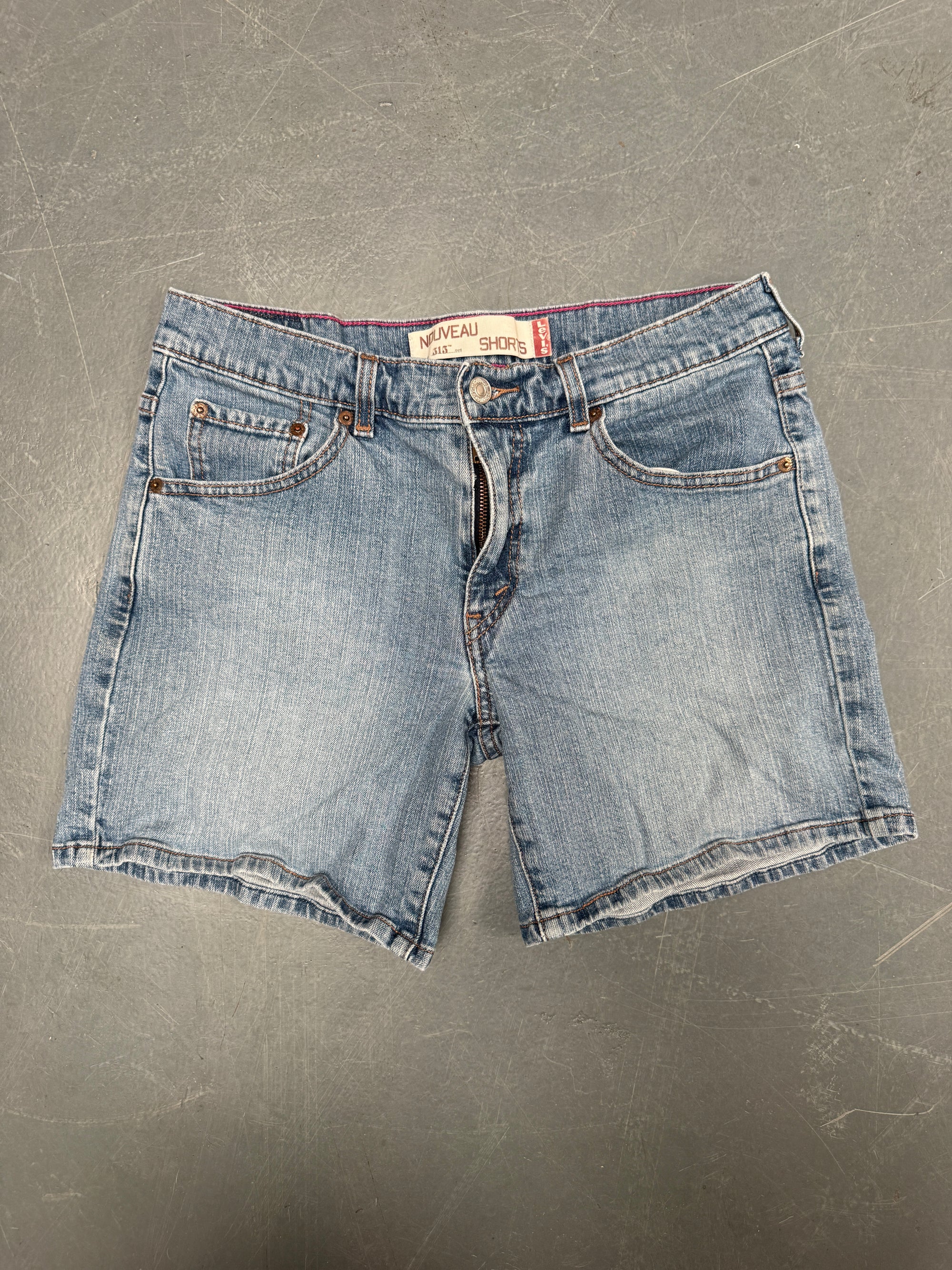Vintage Ladies Levis Cut Off Denim Shorts - 90s Made - W 30 - SH534