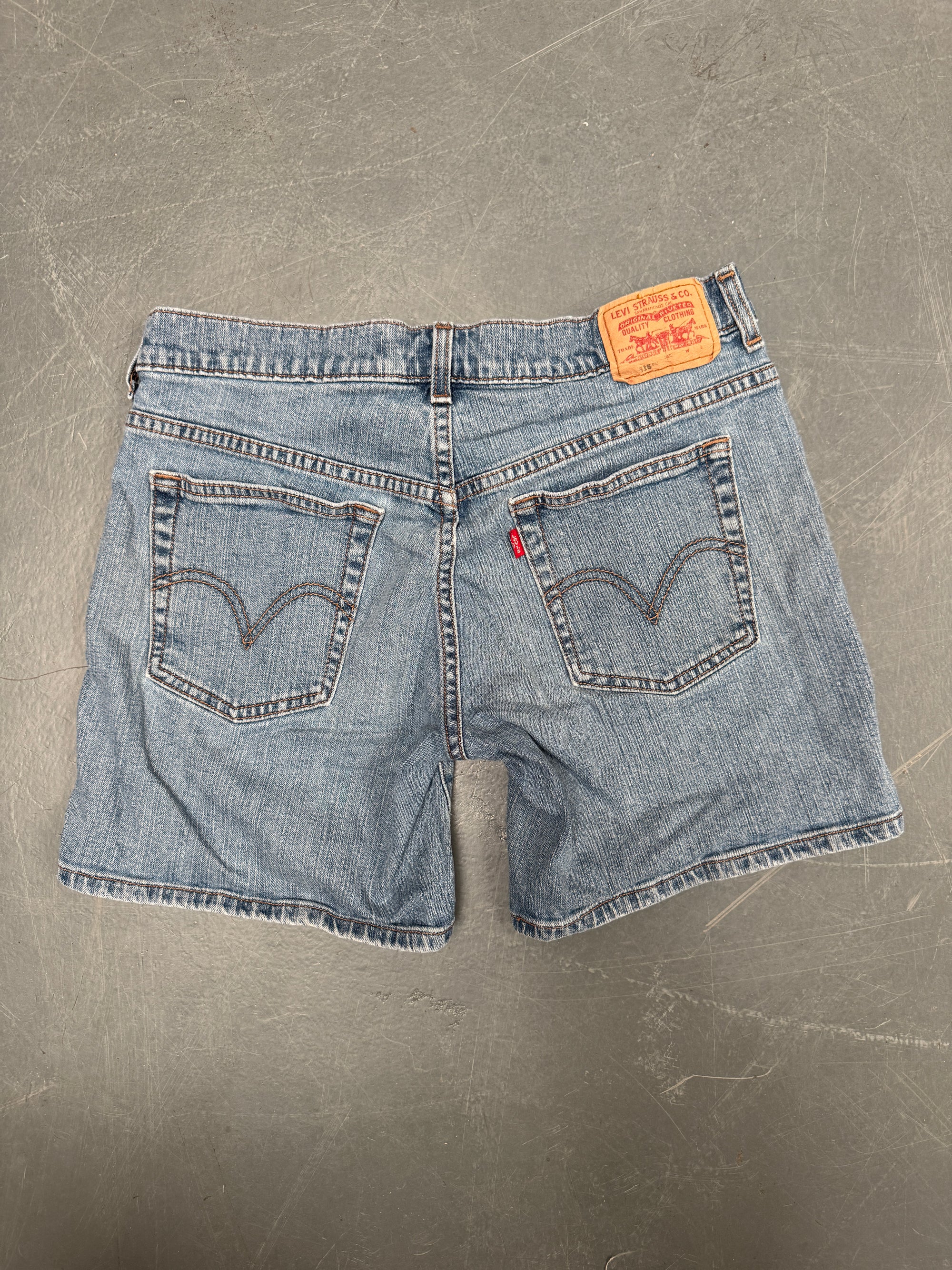 Vintage Ladies Levis Cut Off Denim Shorts - 90s Made - W 30 - SH534