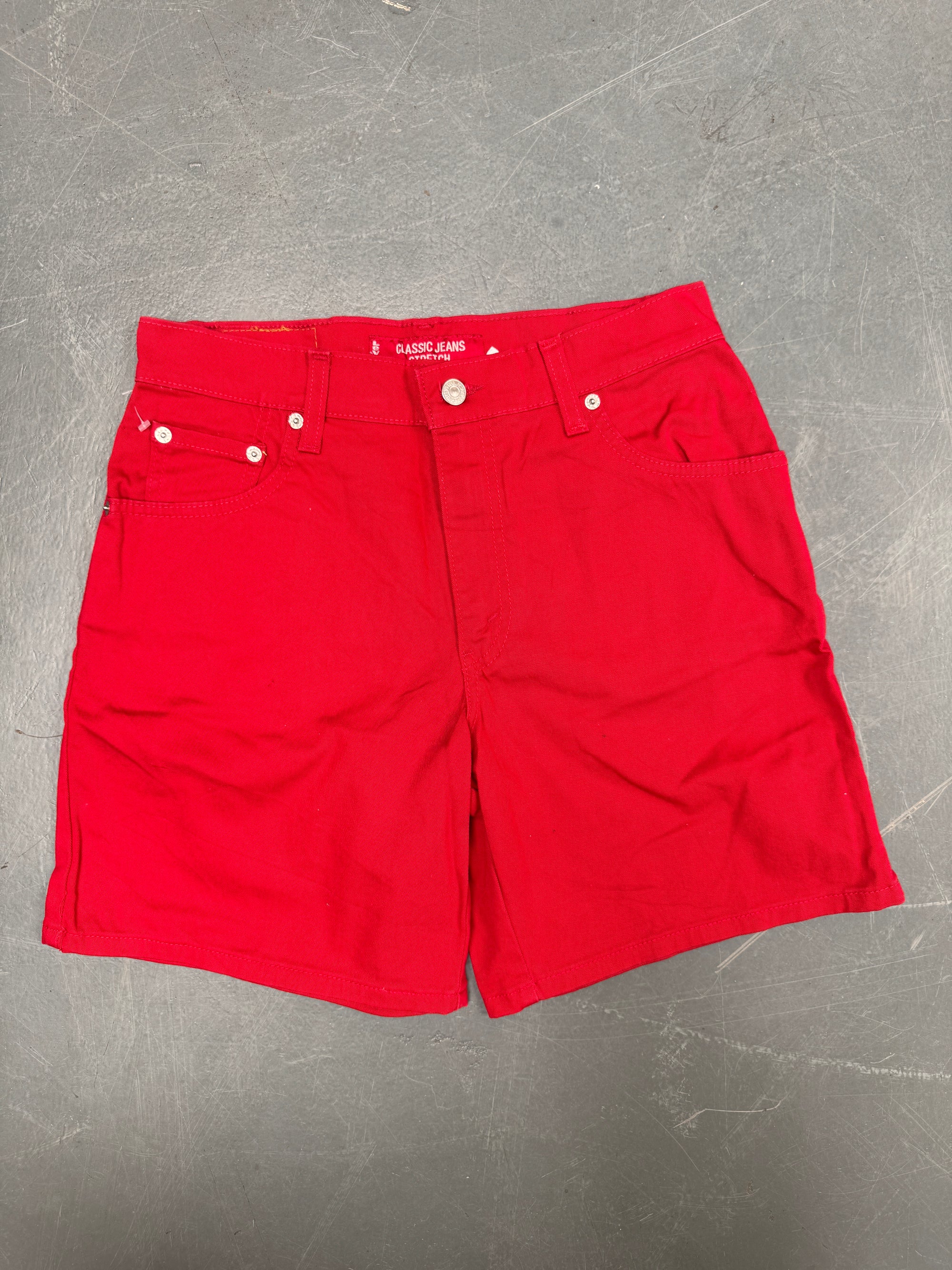 Vintage Ladies Levis Cut Off Denim Shorts - 90s Made - W 28 - SH545