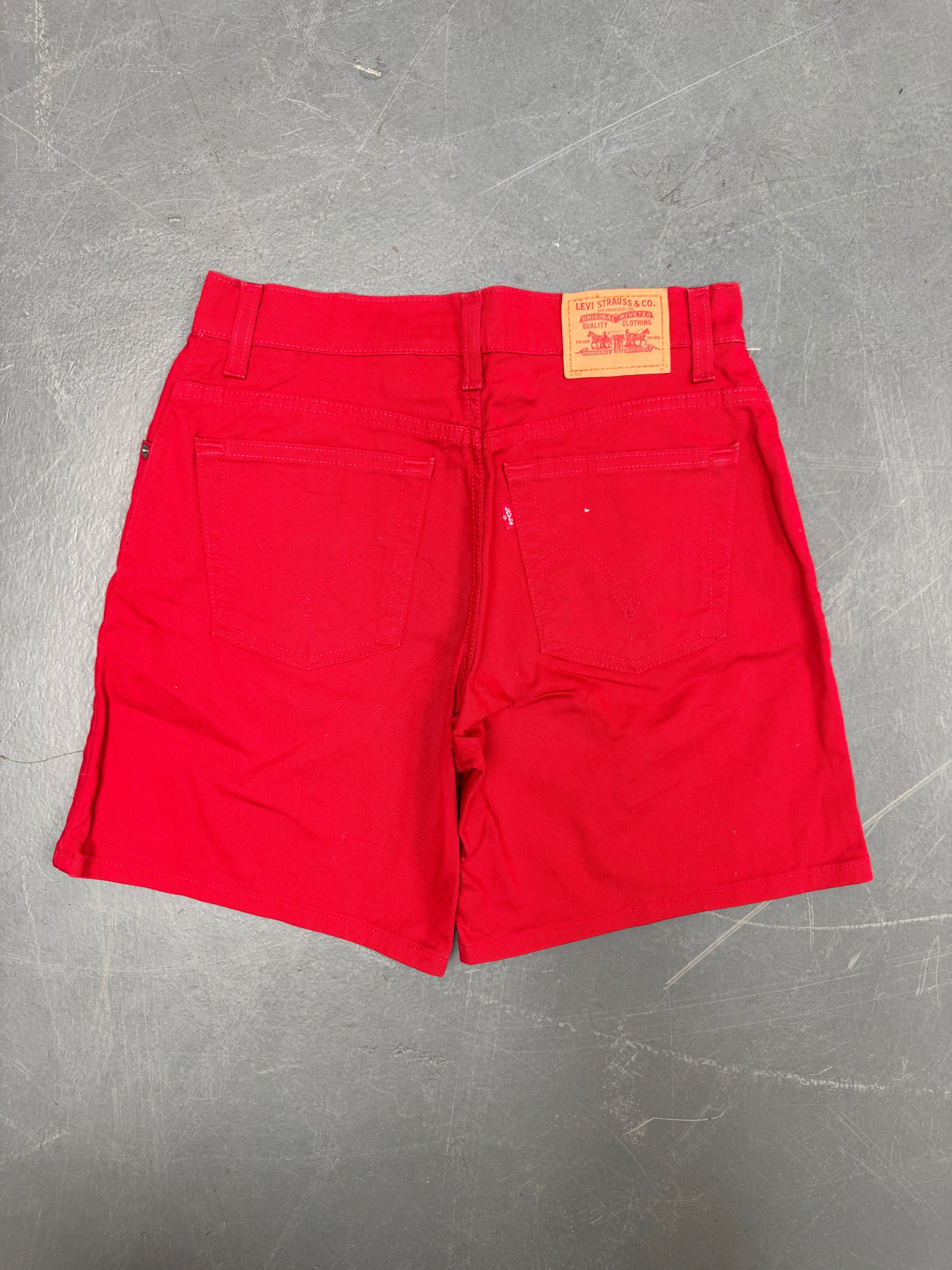 Vintage Ladies Levis Cut Off Denim Shorts - 90s Made - W 28 - SH545