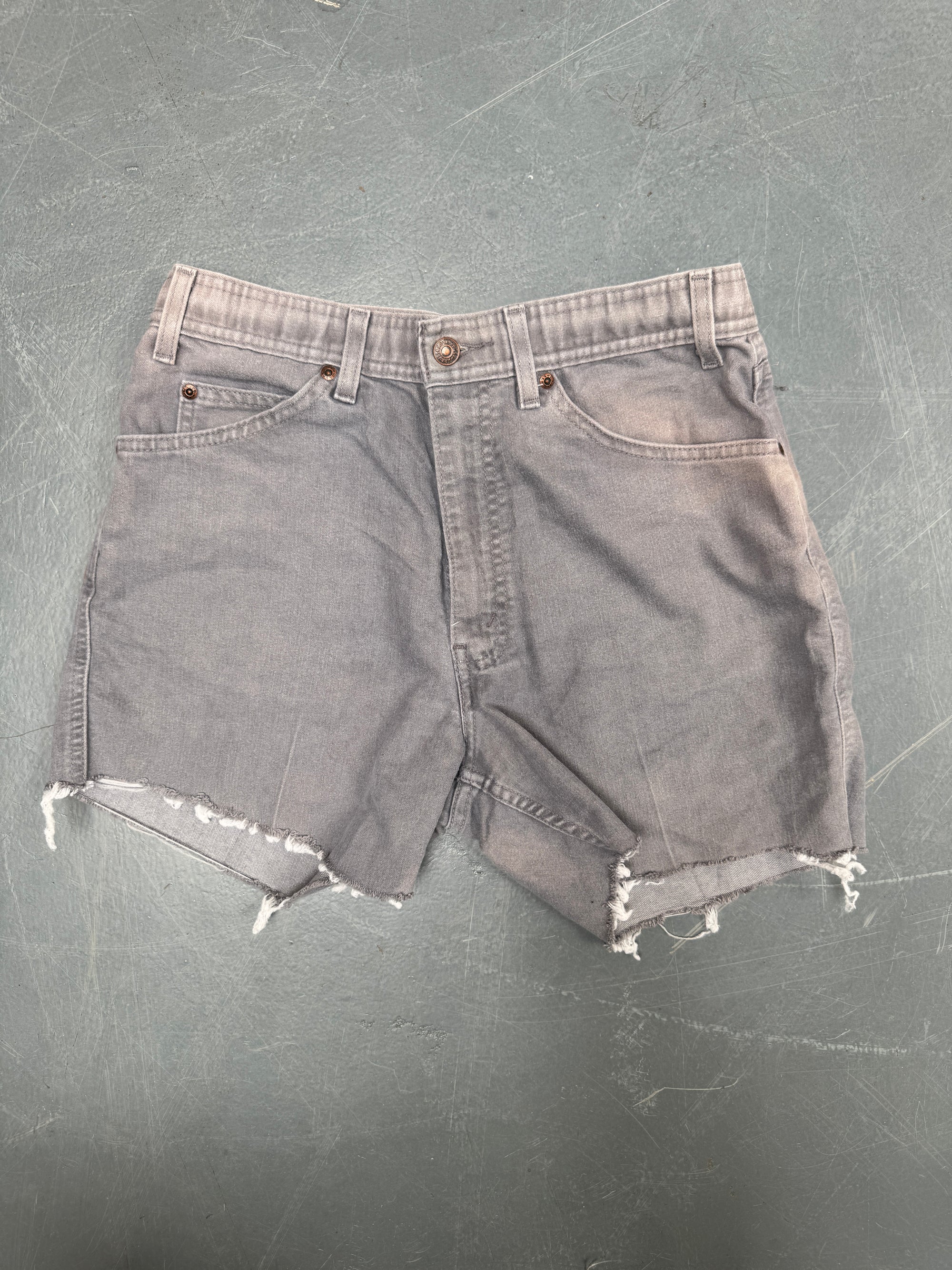 Vintage Ladies Levis Cut Off Denim Shorts - 90s Made - W 28 - SH547