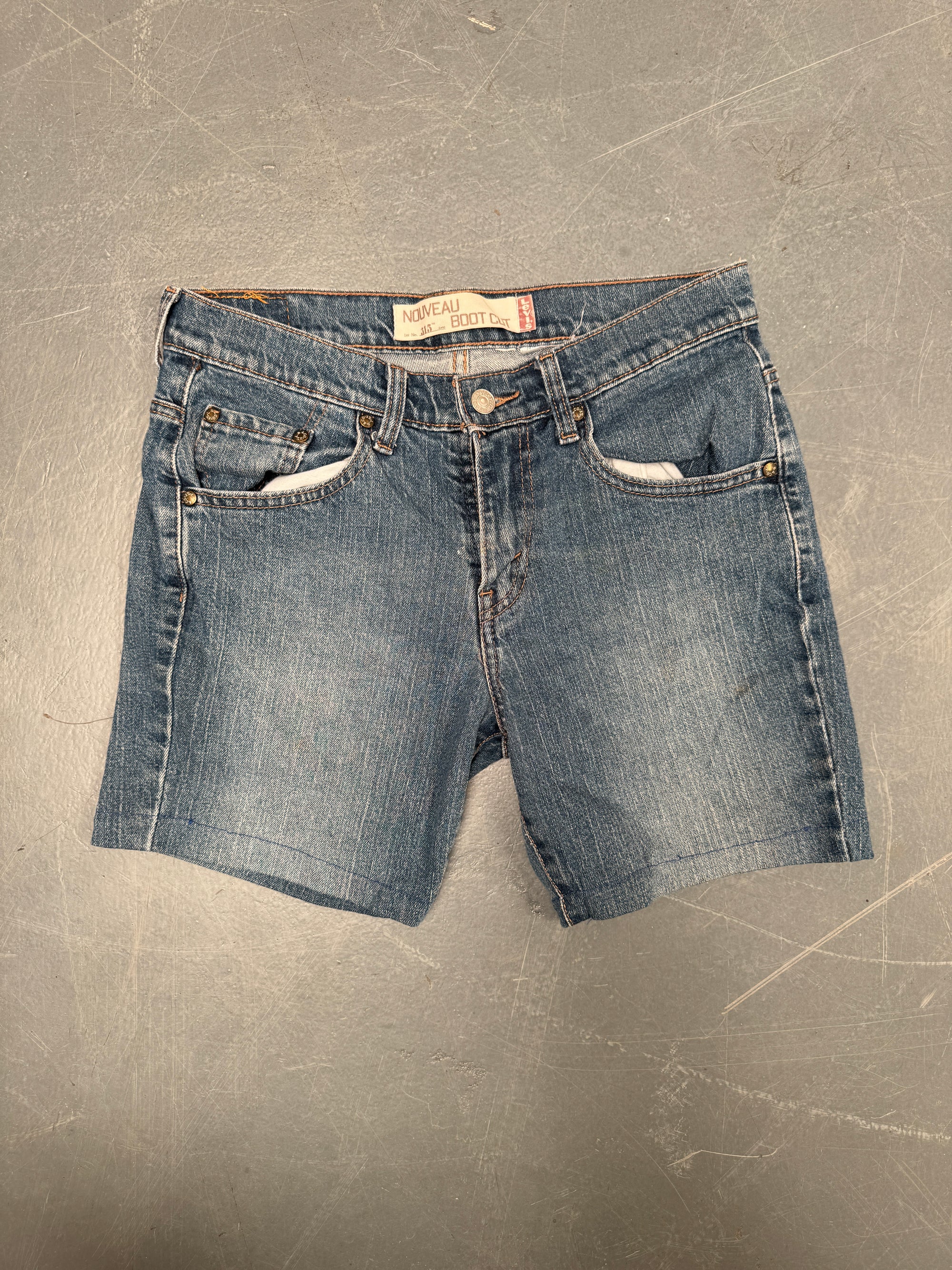 Vintage Ladies Levis Cut Off Denim Shorts - 90s Made - W 29 - SH550