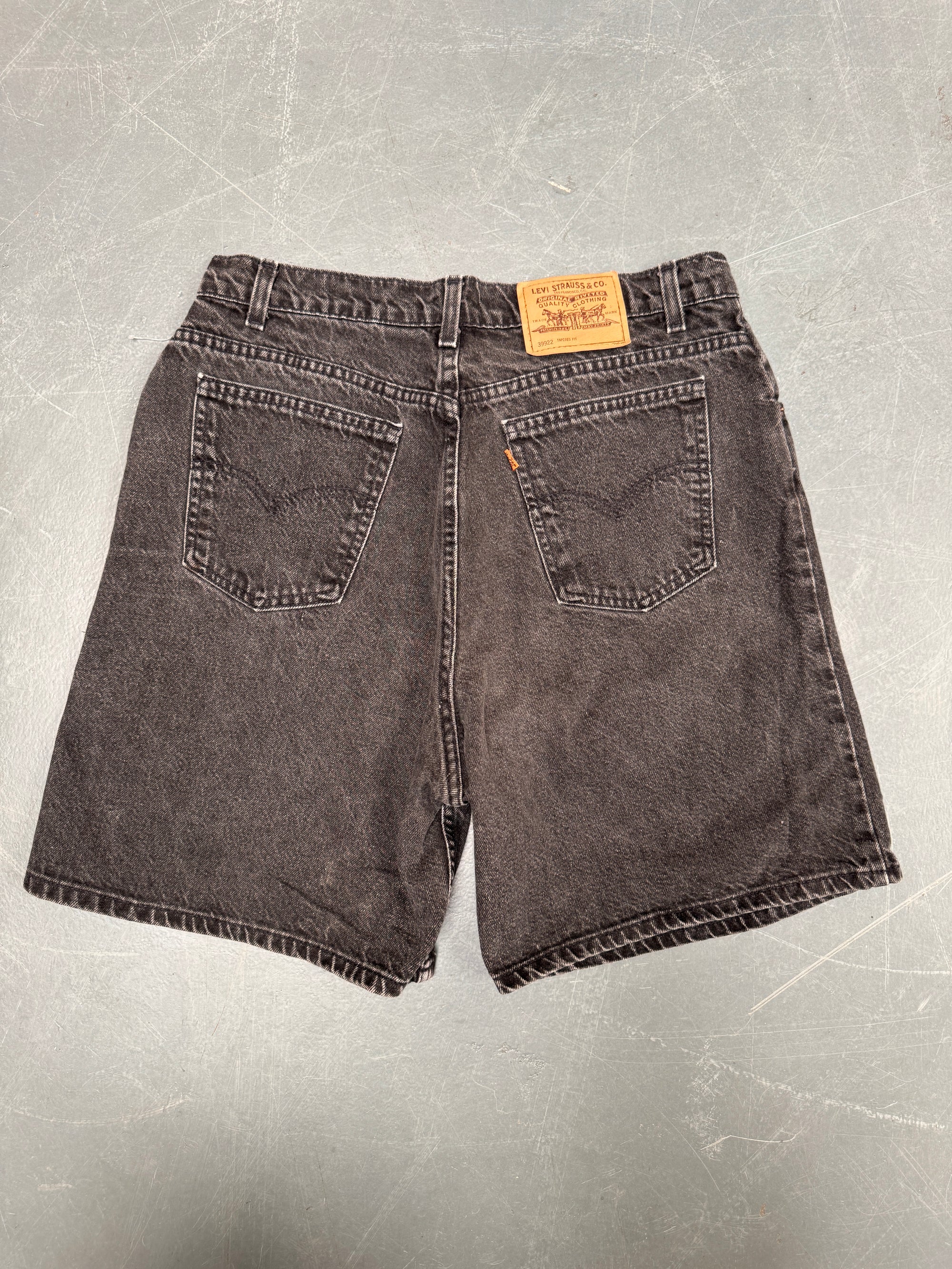 Vintage Ladies Levis Cut Off Denim Shorts - 90s Made - W 34 - SH552