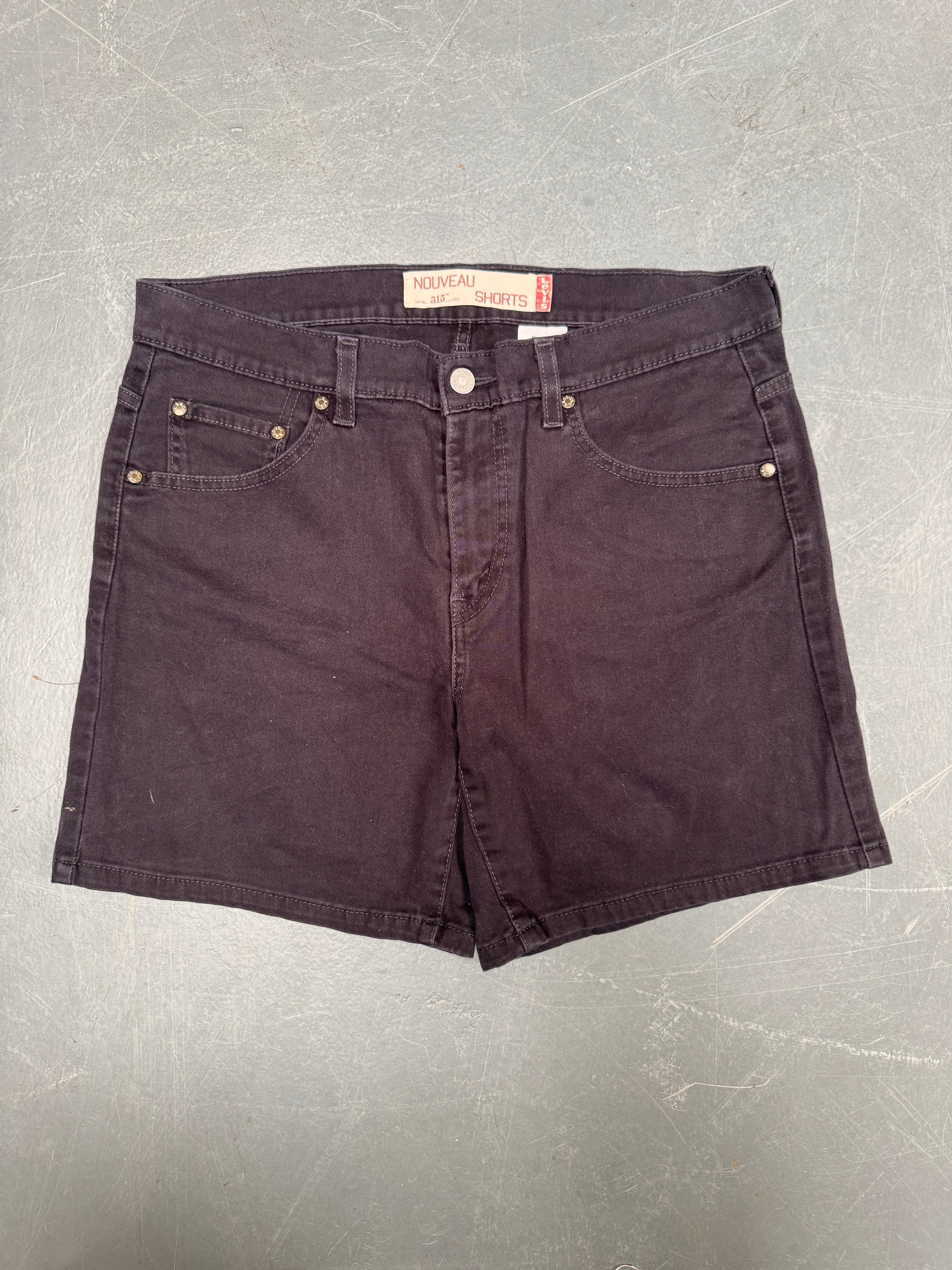 Vintage Ladies Levis Cut Off Denim Shorts - 90s Made - W 33 - SH553