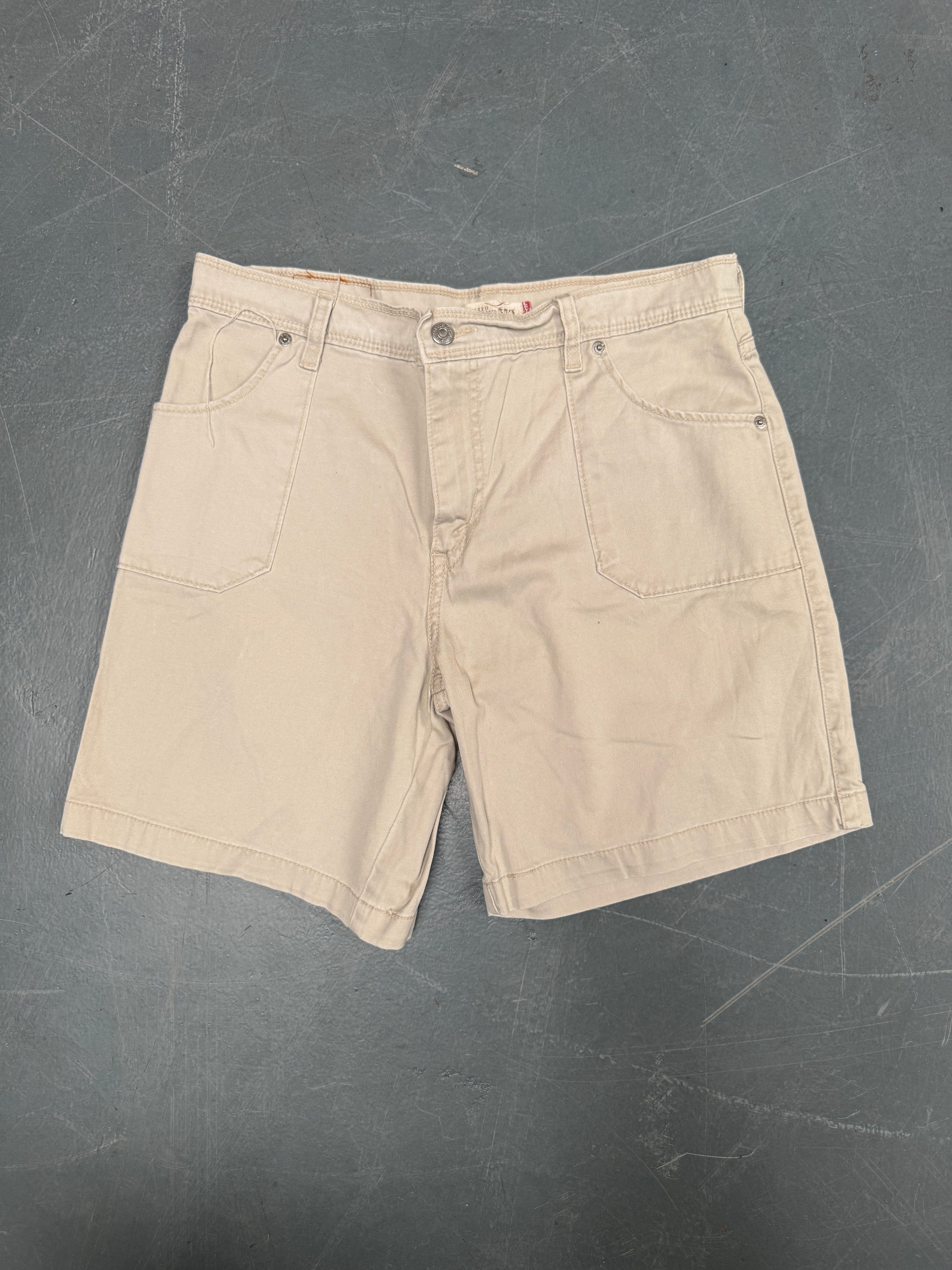 Vintage Ladies Levis Cut Off Denim Shorts - 90s Made - W 32 - SH561