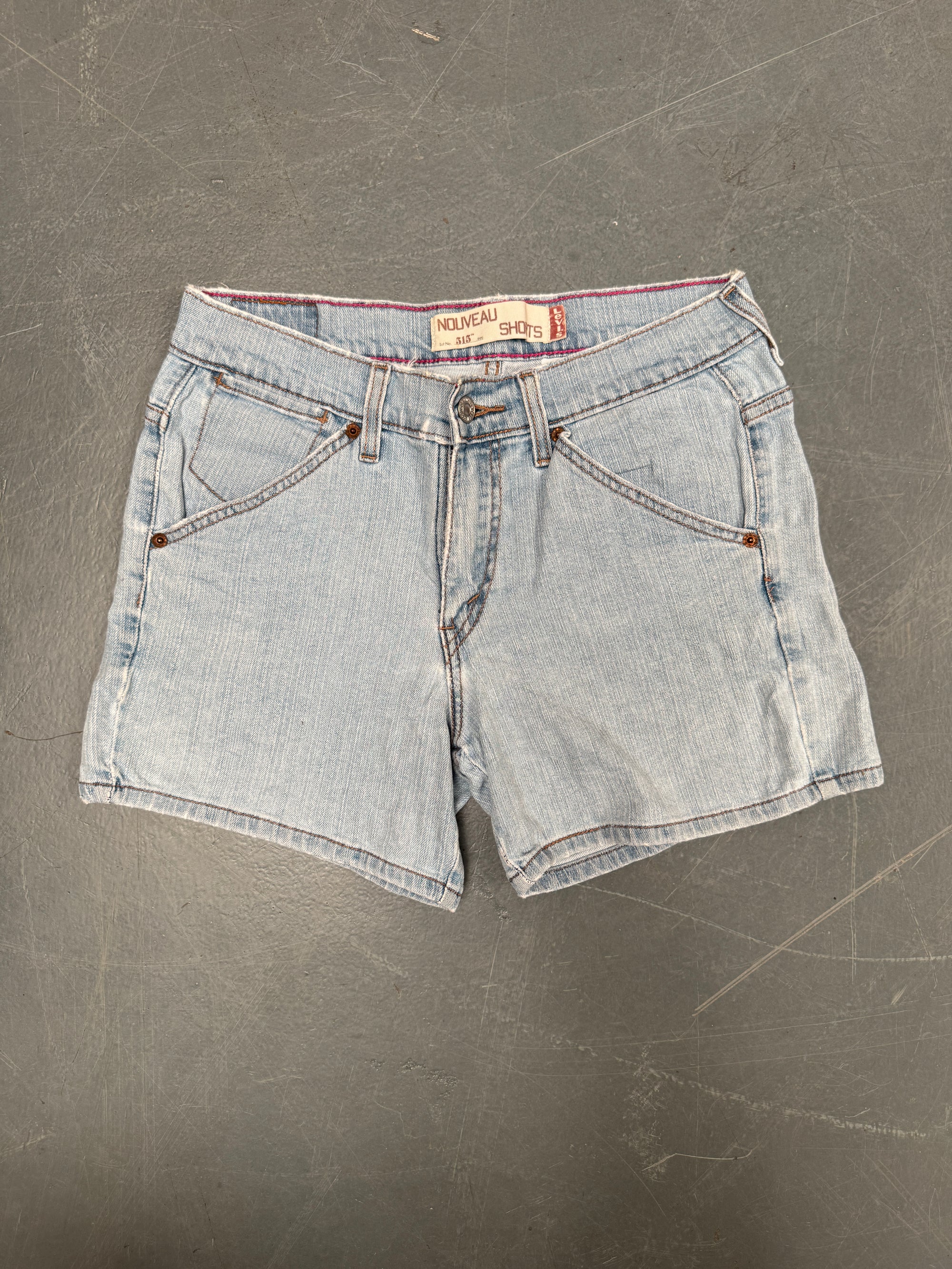 Vintage Ladies Levis Cut Off Denim Shorts - 90s Made - W 28 - SH566