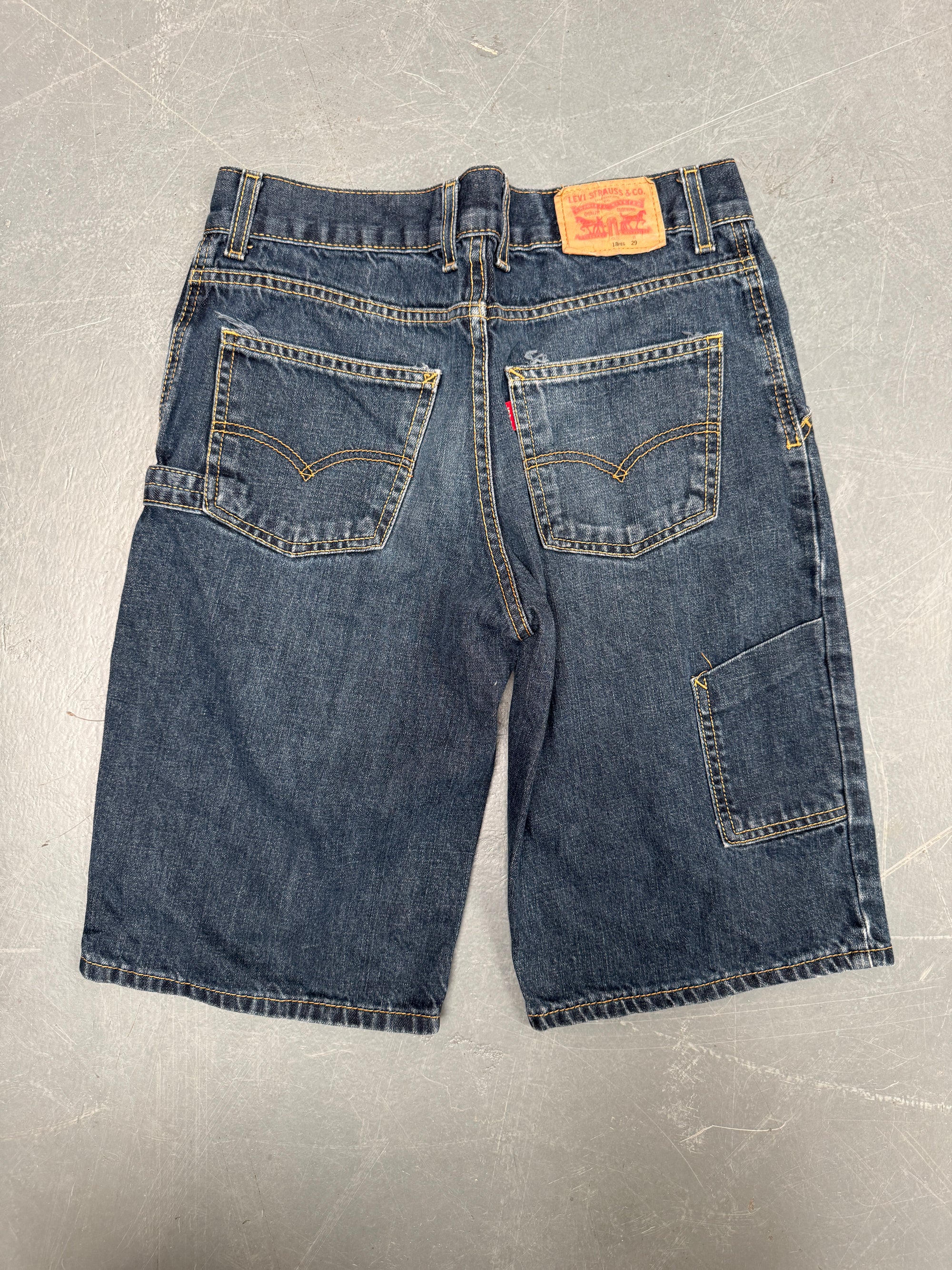 Vintage Ladies Levis Cut Off Denim Shorts - 90s Made - W 28 - SH568