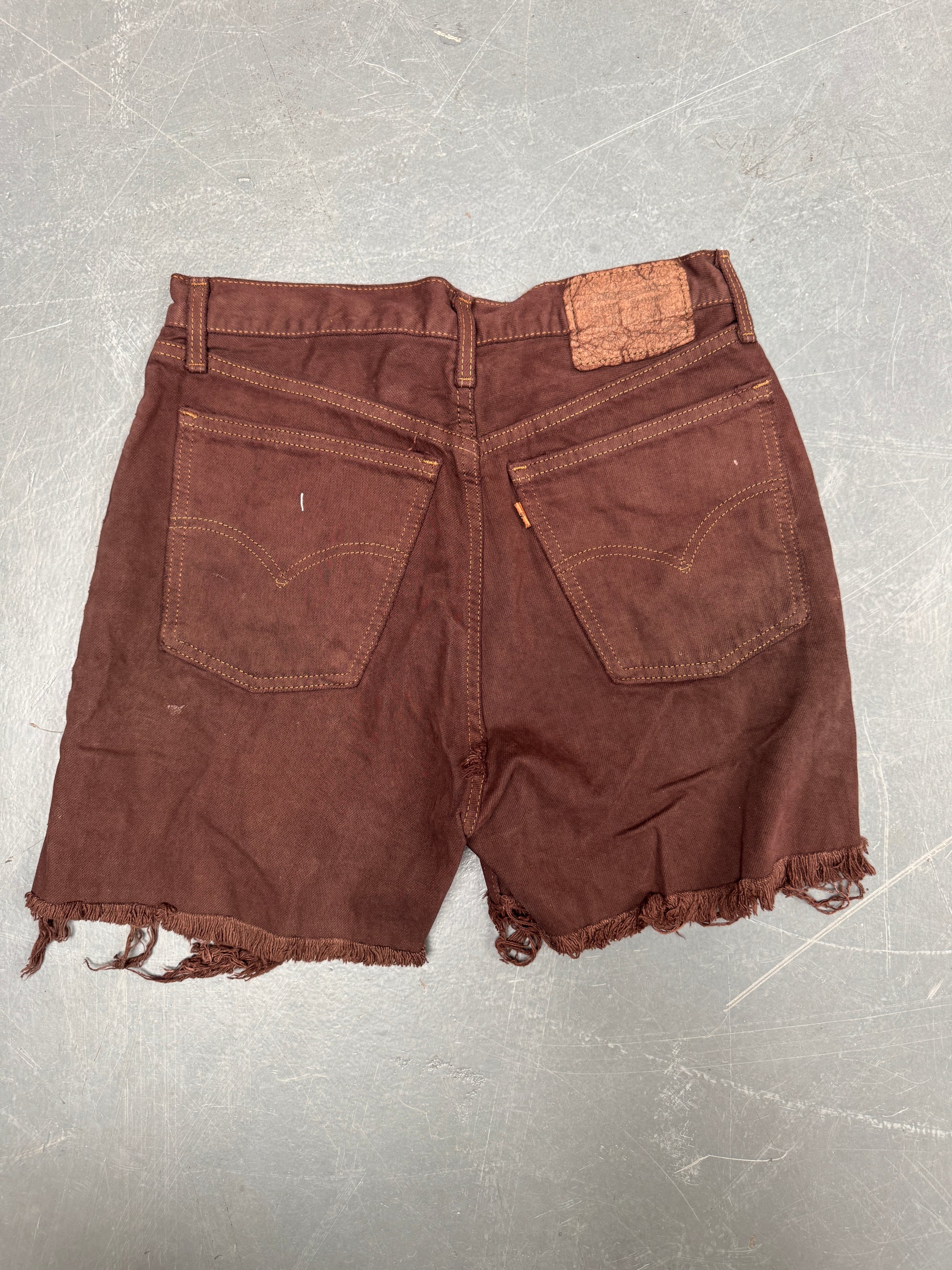 Vintage Ladies Levis Cut Off Denim Shorts - 90s Made - W 29 - SH573