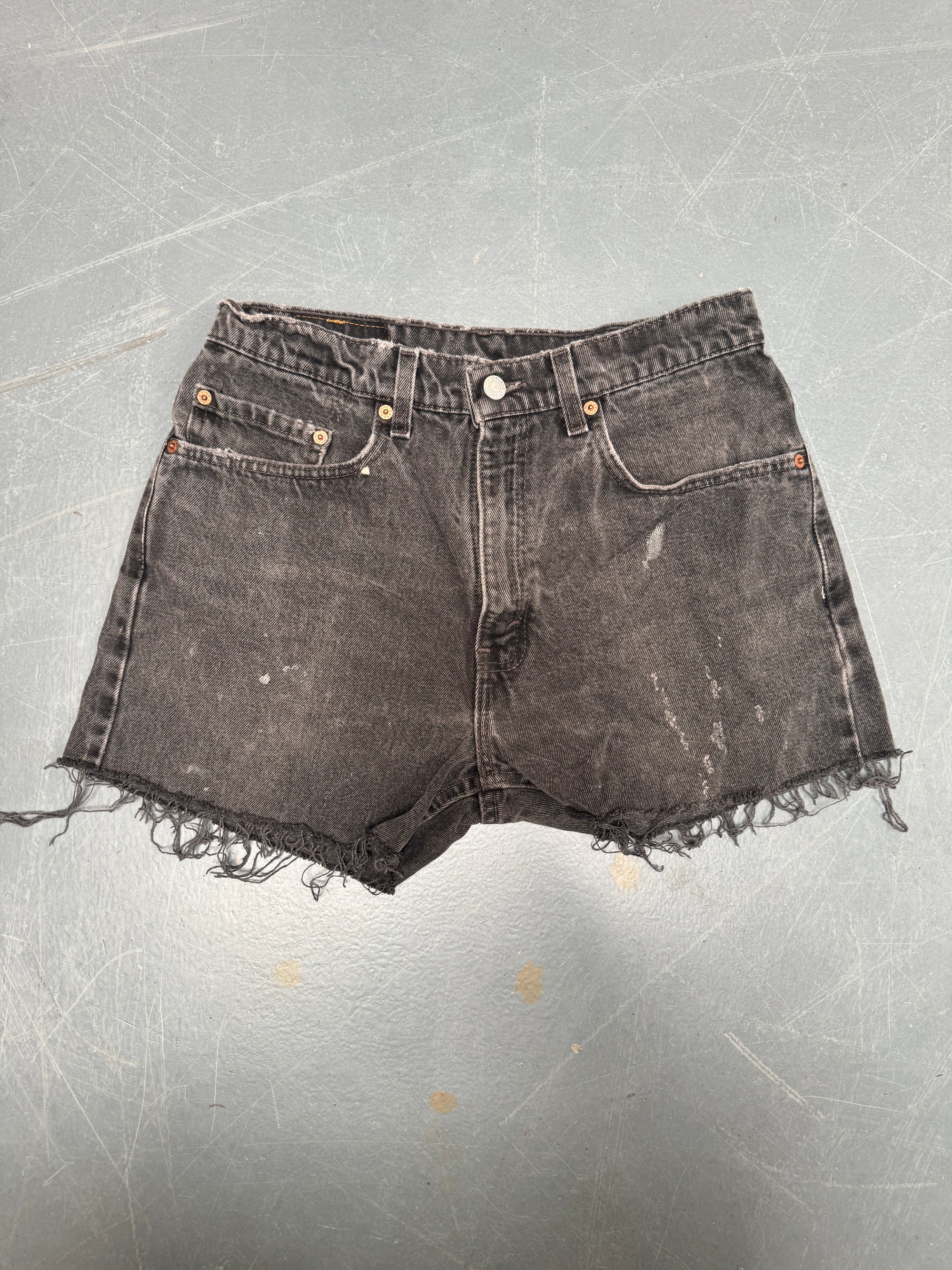 Vintage Levis Cut Off Denim Shorts - 90s Made - W 30 - SH576